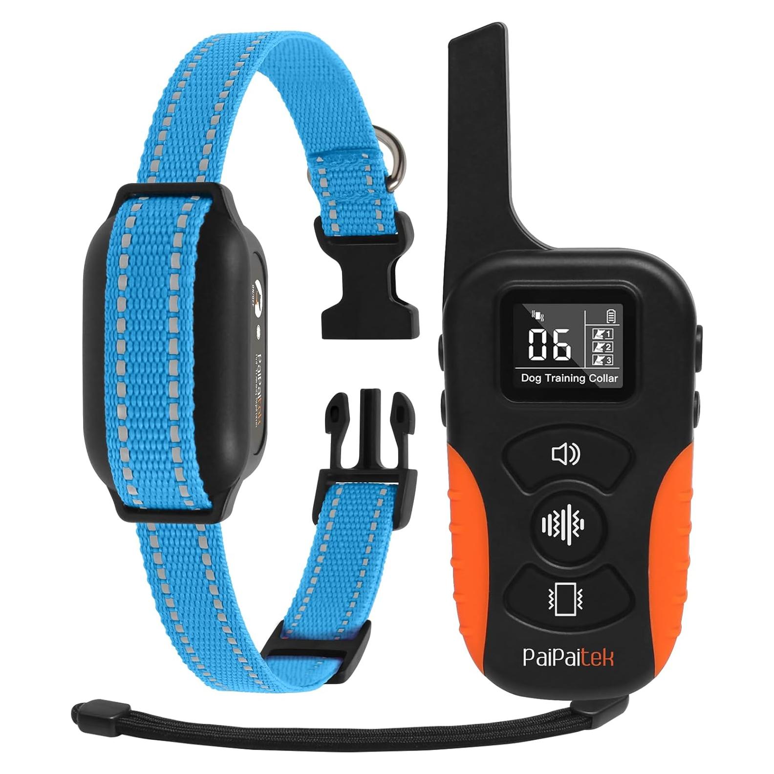 Collar de Entrenamiento Sin Choque PaiPaitek 1000m Vibrante IPX7