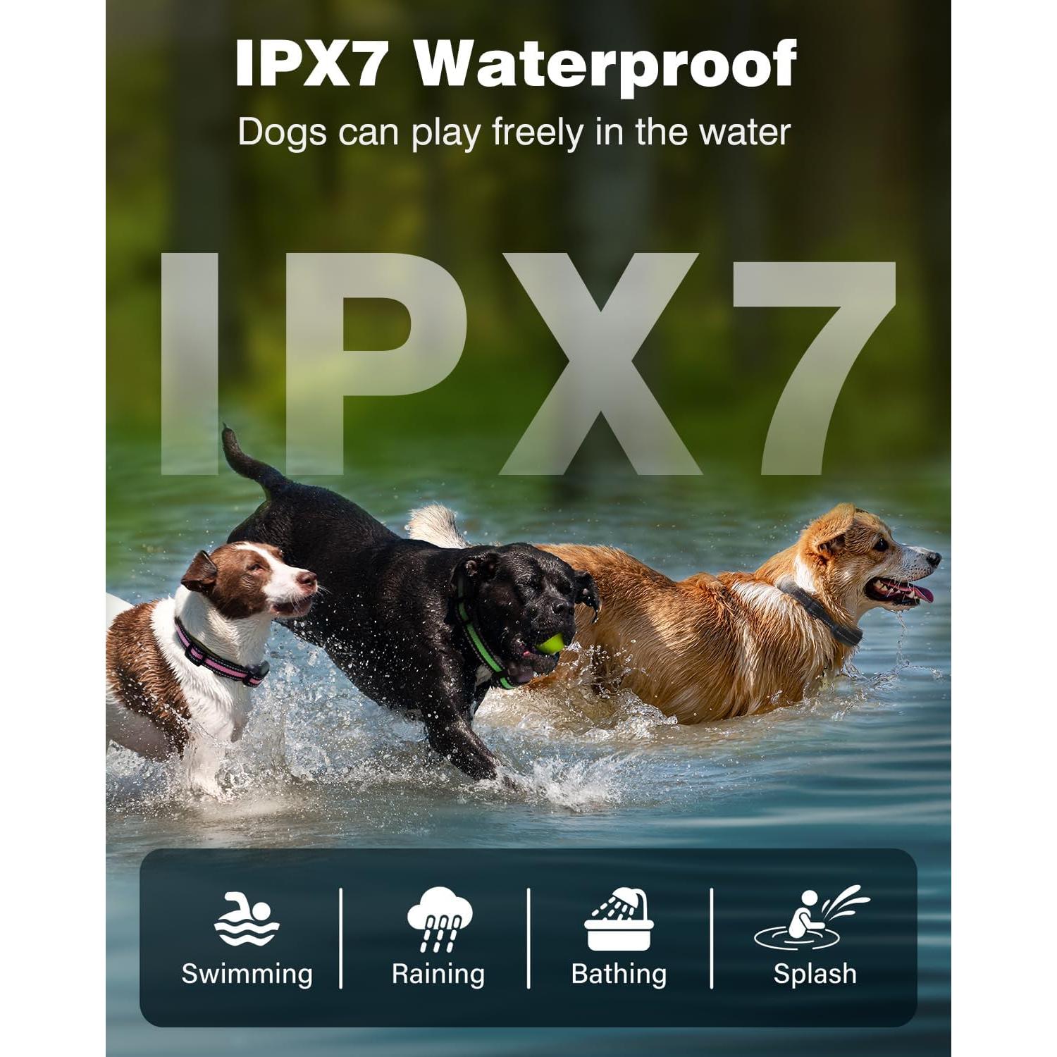 Collar de Entrenamiento para Perros Peture IPX7 1000m 4 Modos