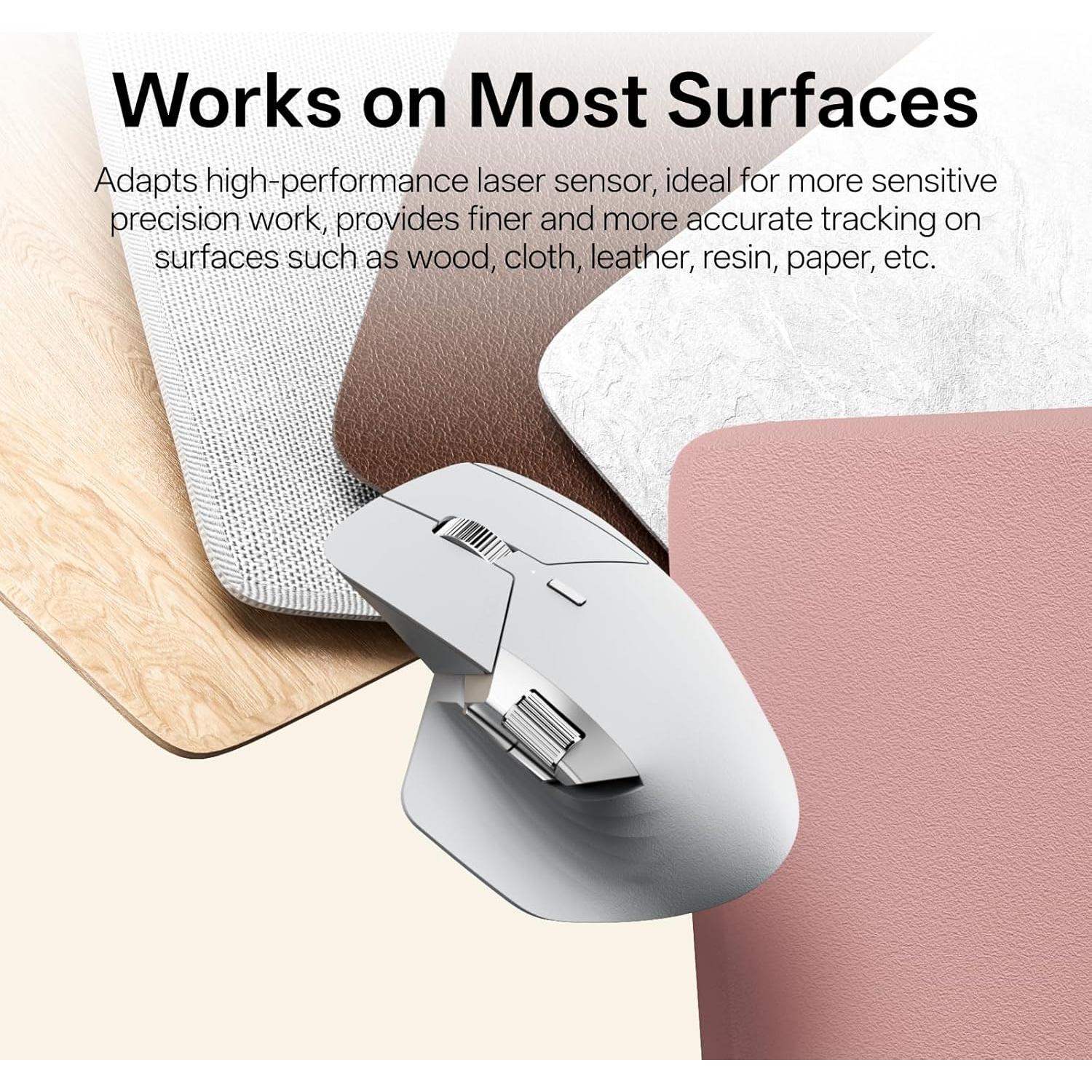 Ratón Inalámbrico Rapoo MT760 PRO, 12K DPI, Bluetooth y NearLink