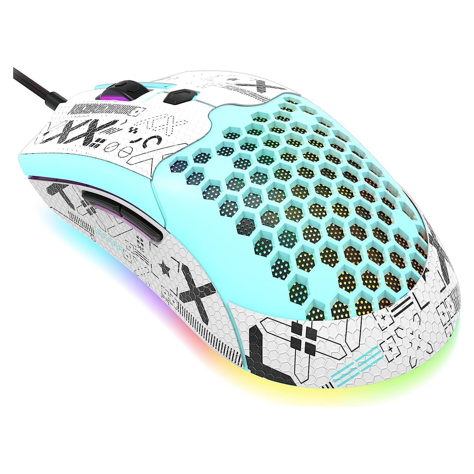 Ratón Gaming ZIYOU LANG M5 RGB 12000 DPI 65g Verde