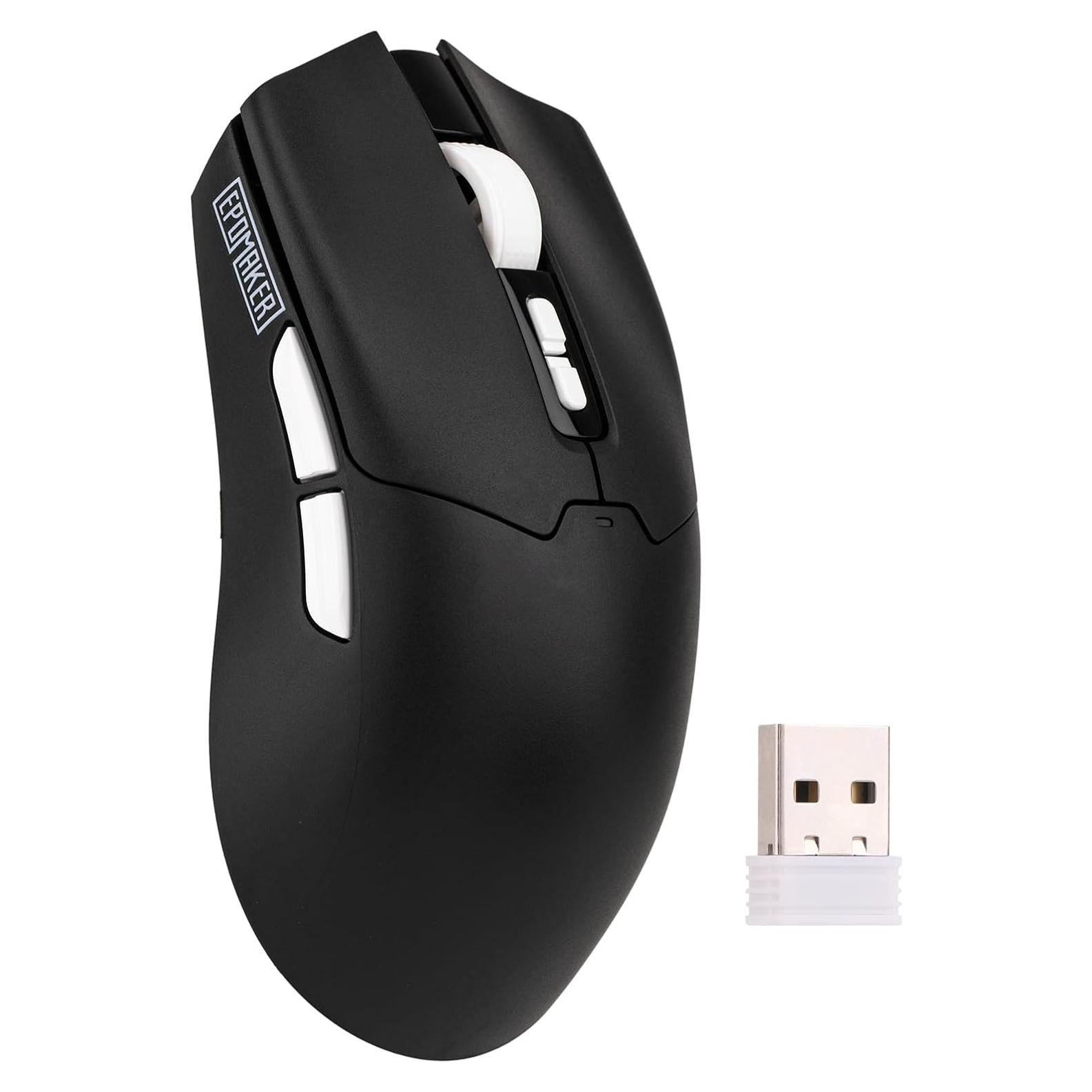 Ratón Gaming Inalámbrico EPOMAKER Click Lite 800-12000 DPI Negro