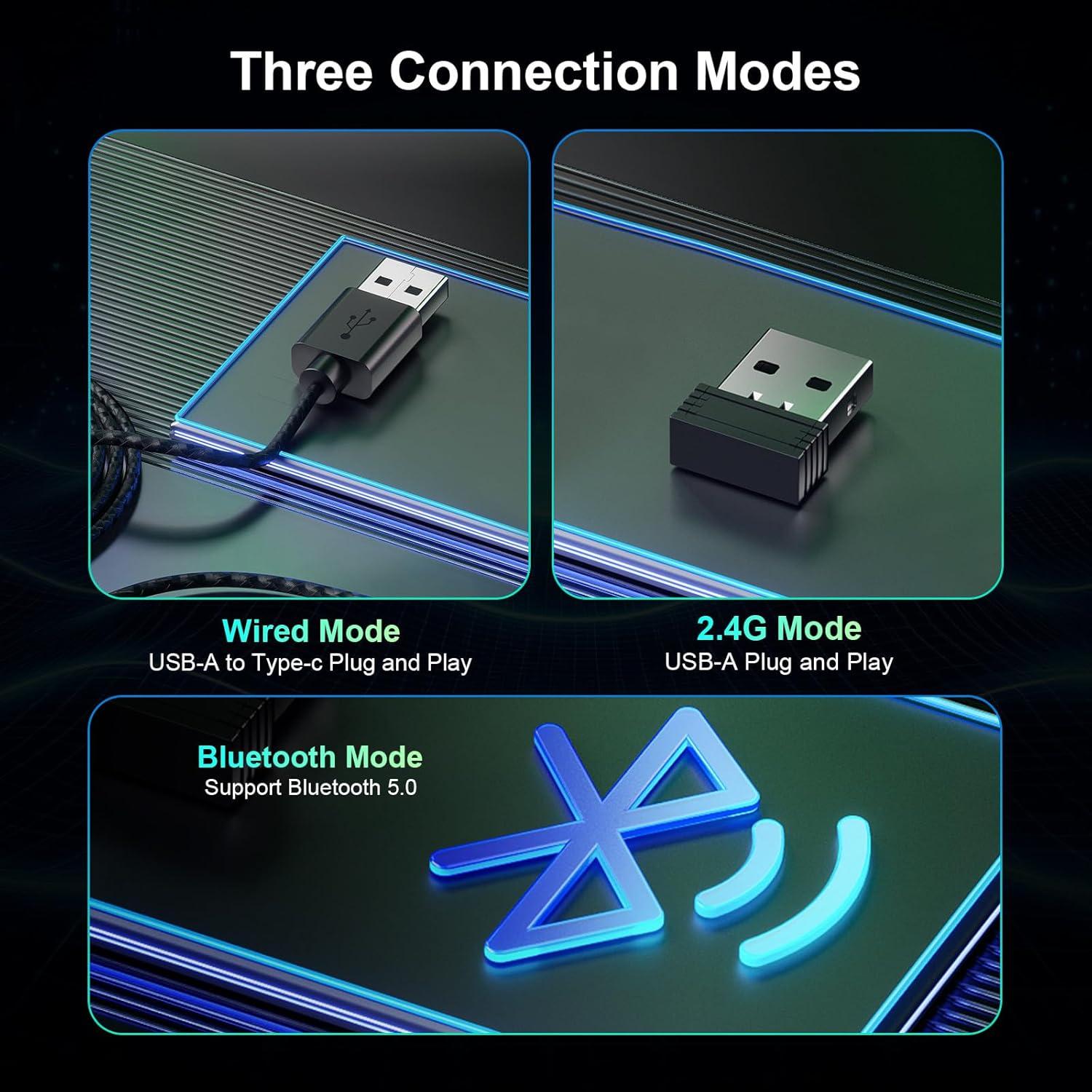 Ratón Gaming Inalámbrico Chatreey PM02 12800DPI Ergonómico