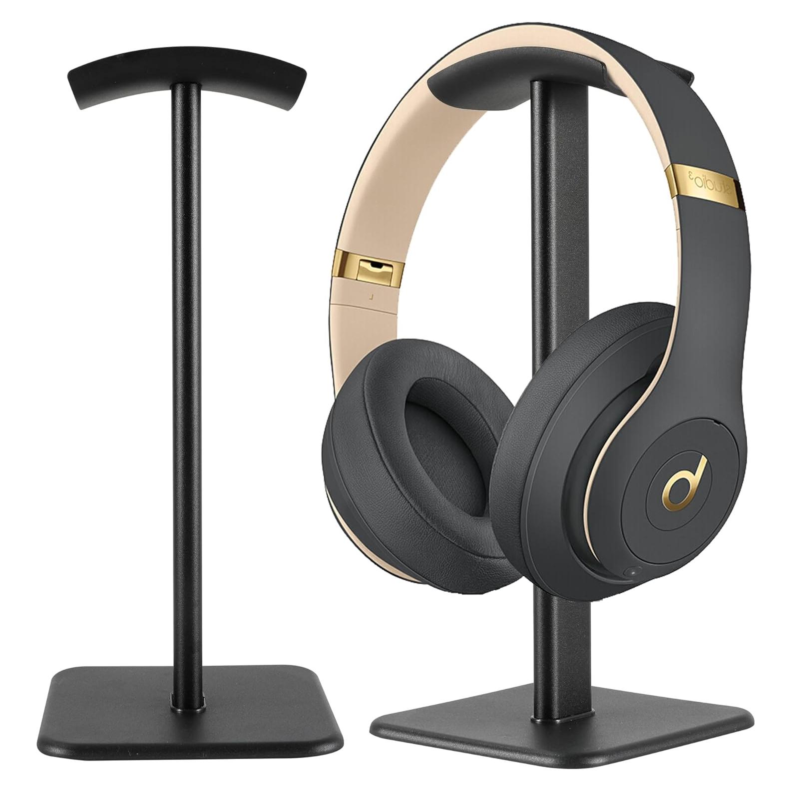 Soporte para Auriculares DGPLUS de Aluminio Negro - Diseño Elegante