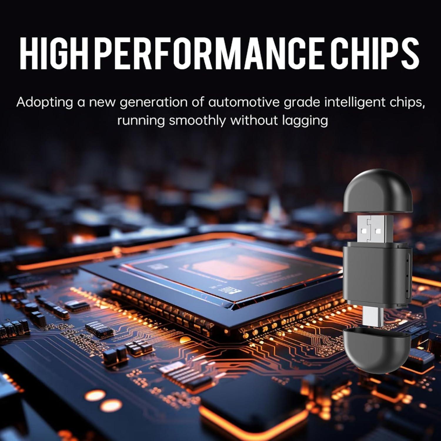 Adaptador Inalámbrico CarPlay y Android Auto SANNWEEN 2-en-1