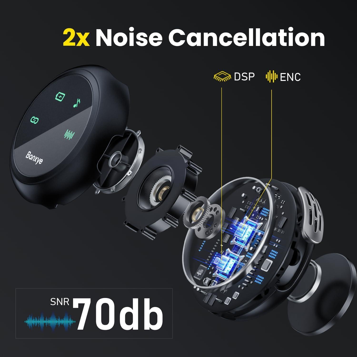 Micrófono Lavalier Inalámbrico K31Pro con Cancelación de Ruido AI