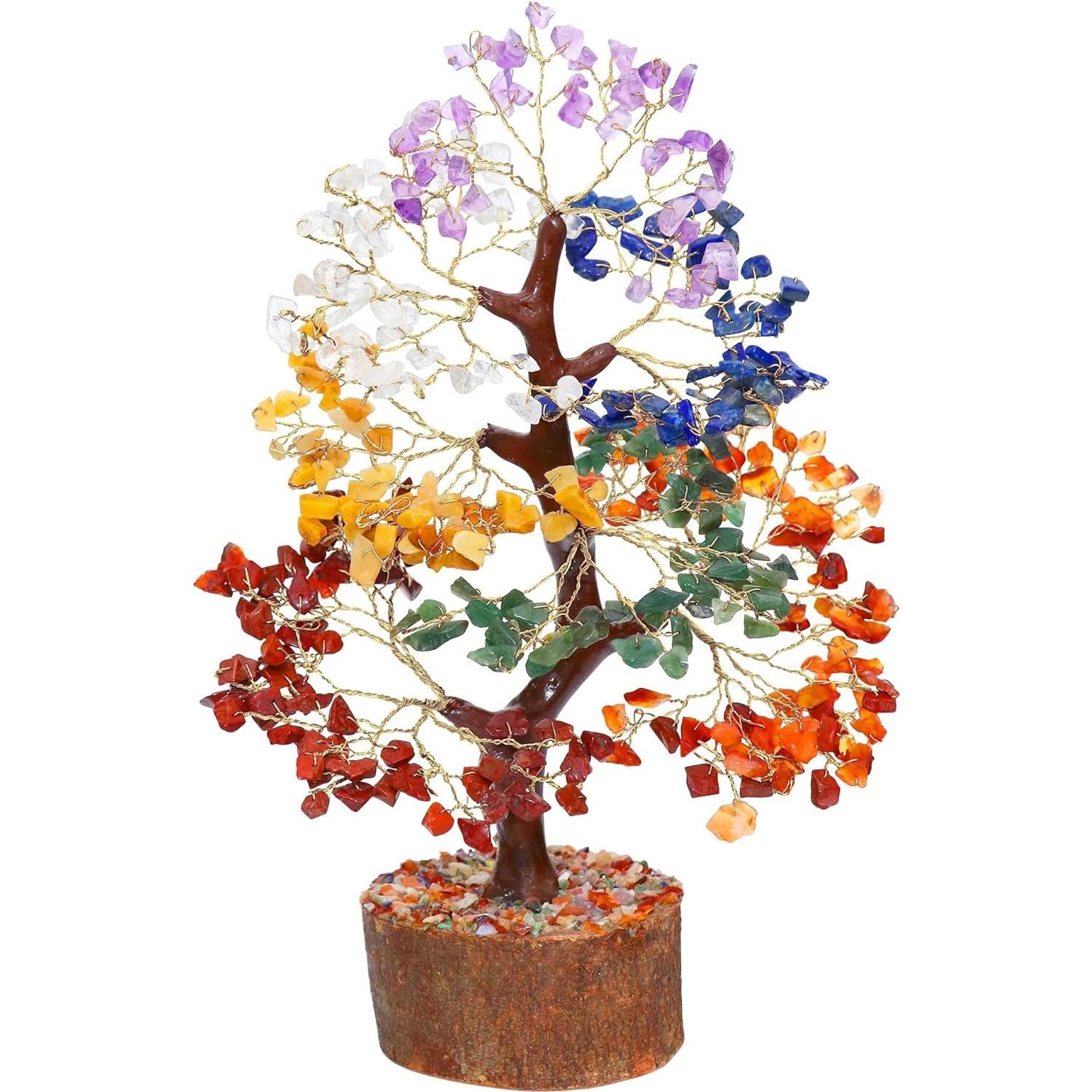 Árbol de Cristales Sanadores Crocon 7 Chakras 27.94 cm
