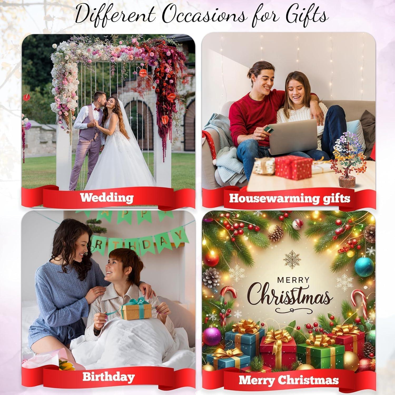 Árbol de Cristales Sanadores Crocon 7 Chakras 27.94 cm