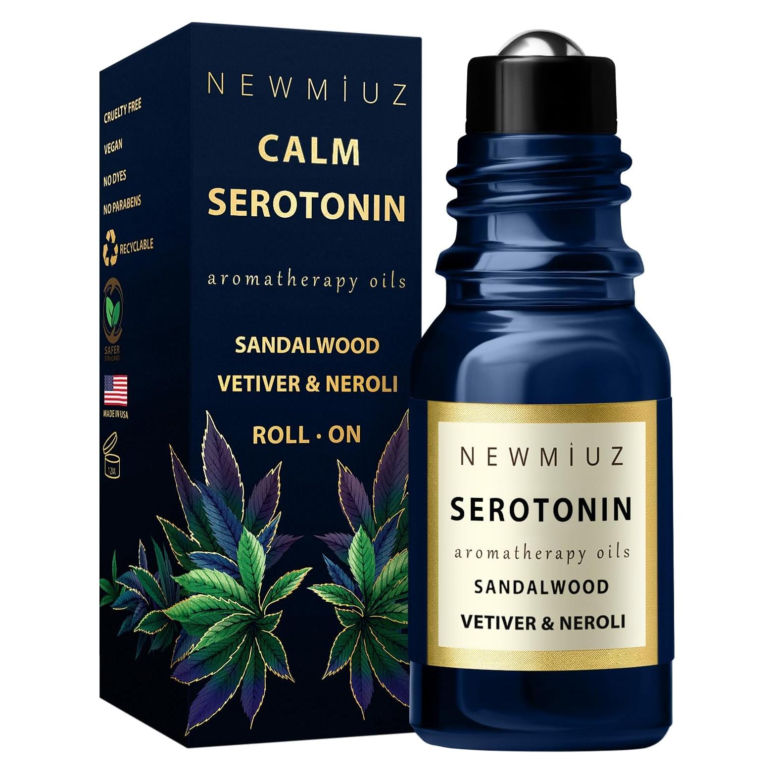 Roll On Calmante Aceite Esencial Alivio Estrés Sándalo Vetiver 10ml