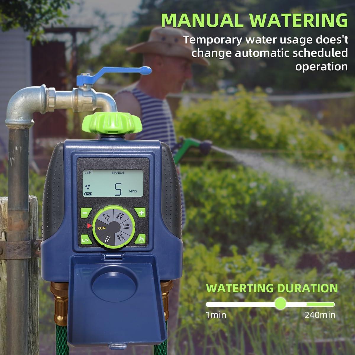 Temporizador de Riego Splanteen 2 Salidas Digital Impermeable