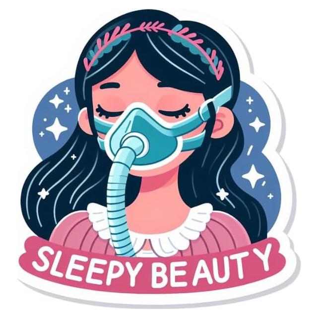 Conjunto de 8 Pegatinas de Conciencia sobre Apnea del Sueño