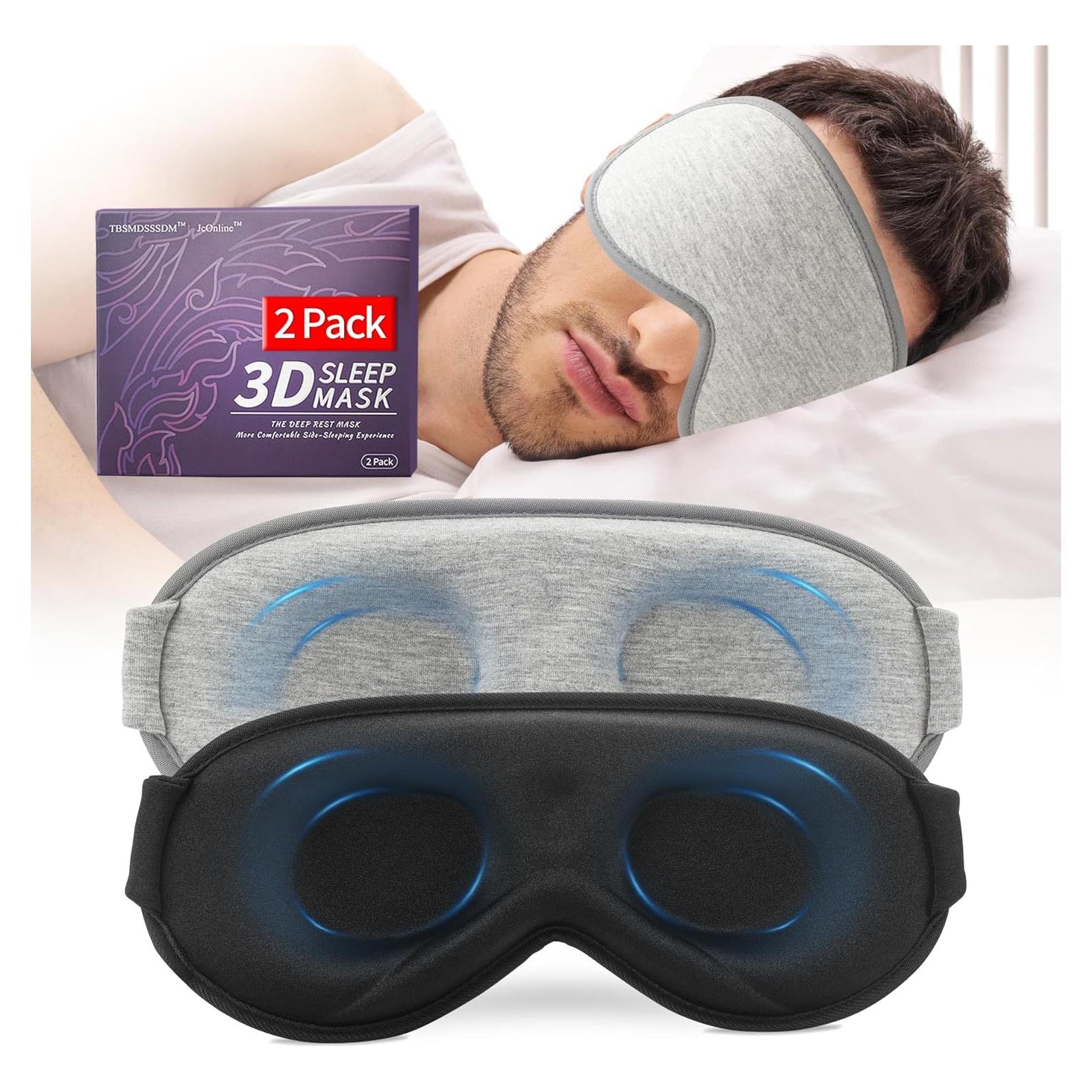 Set de 2 Máscaras para Dormir 3D Contour Shenzhen Jiuchuan