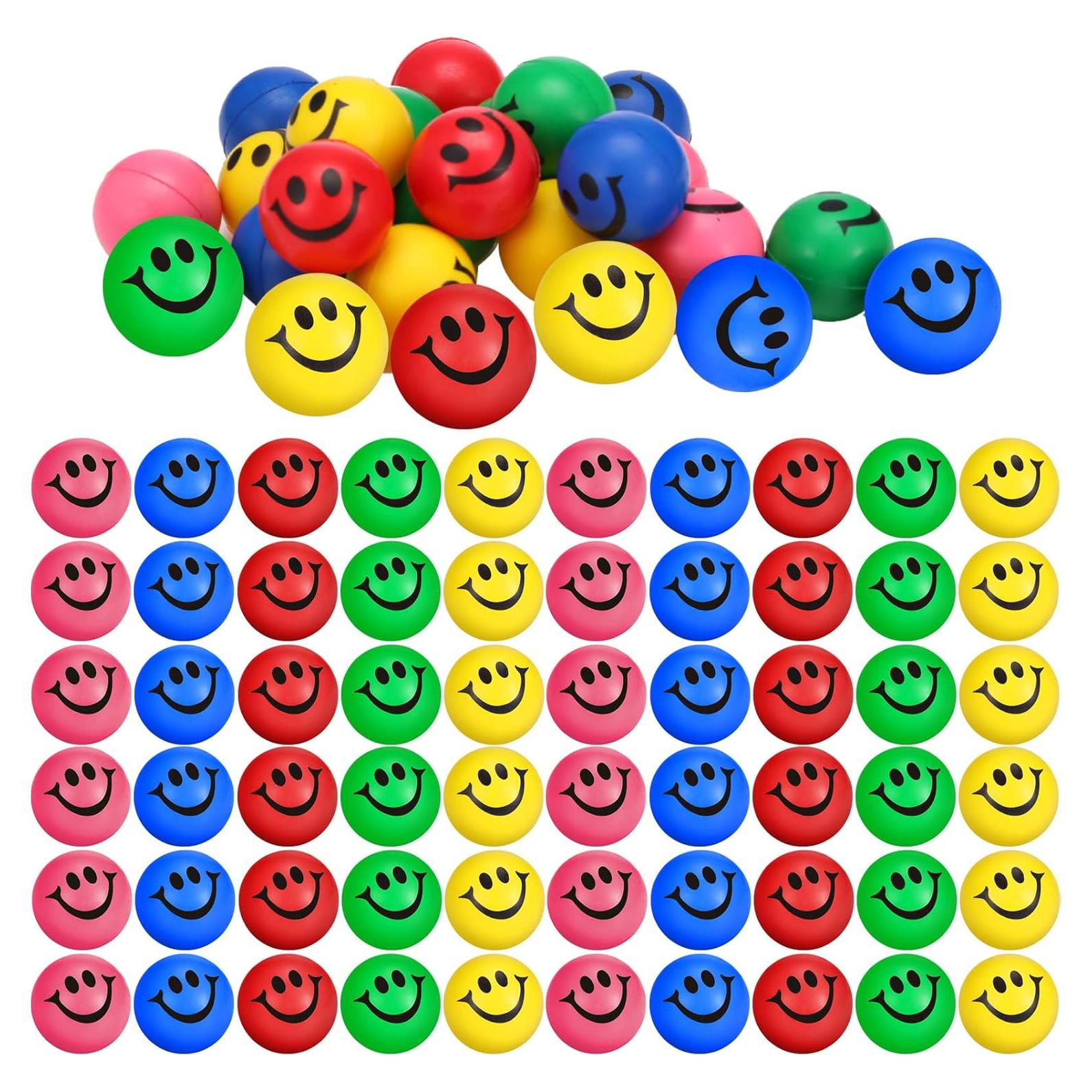 100 Mini Pelotas de Estrés Skylety de Espuma Suave 3 cm