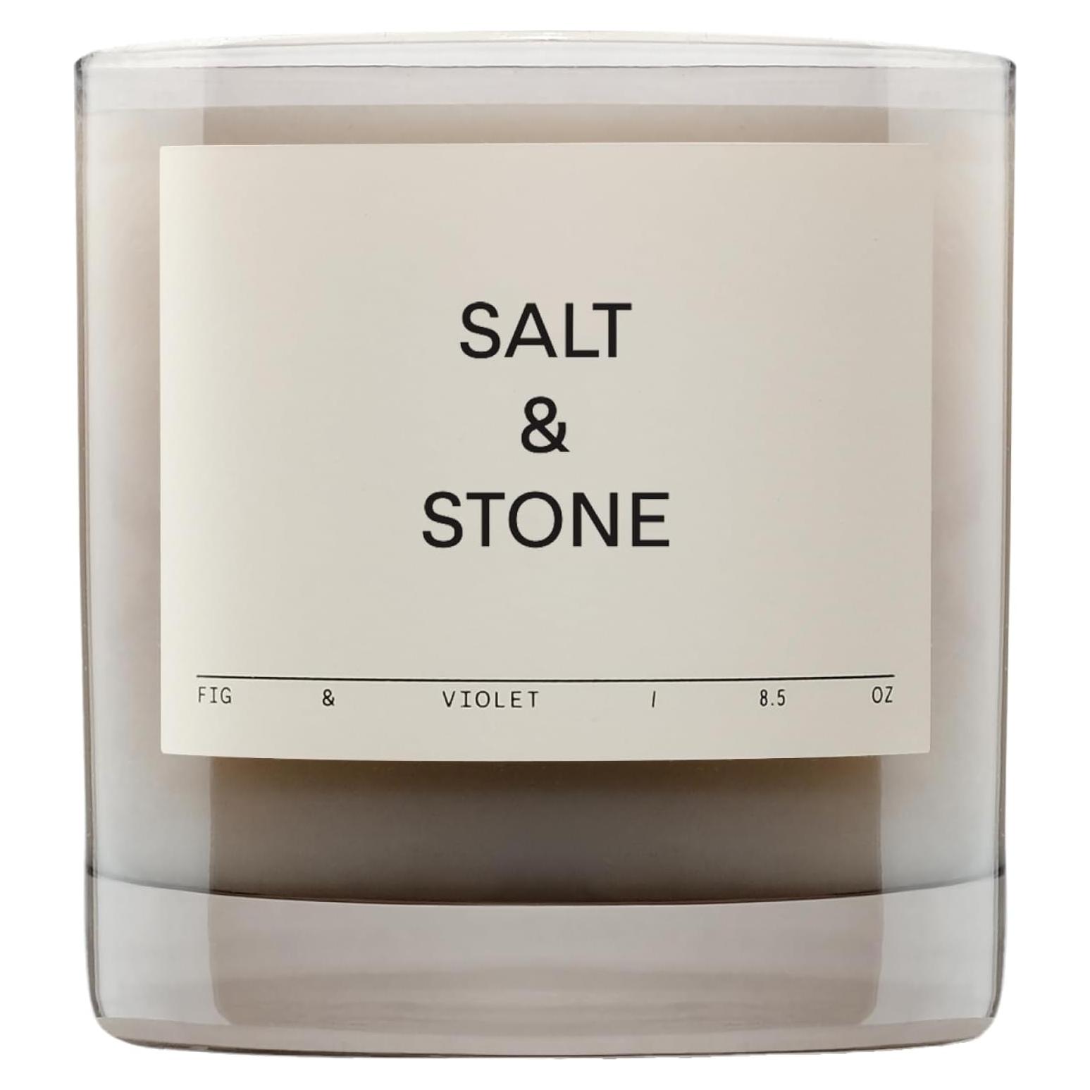Vela Perfumada Salt & Stone Higo y Violeta 240g - Aromática