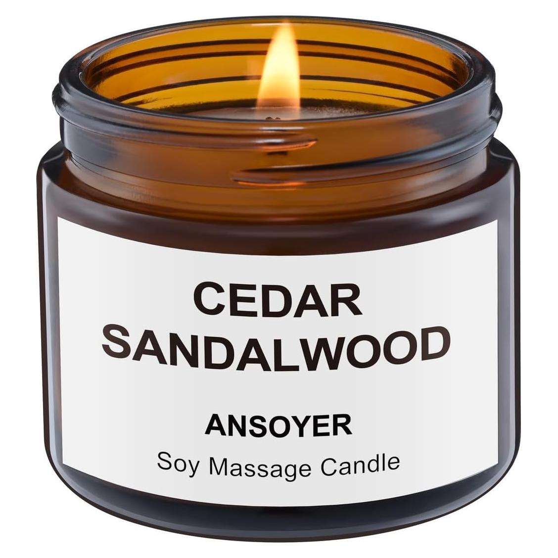 Vela de Masaje ANSOYER 50g - Aceite de Soja y Cáñamo