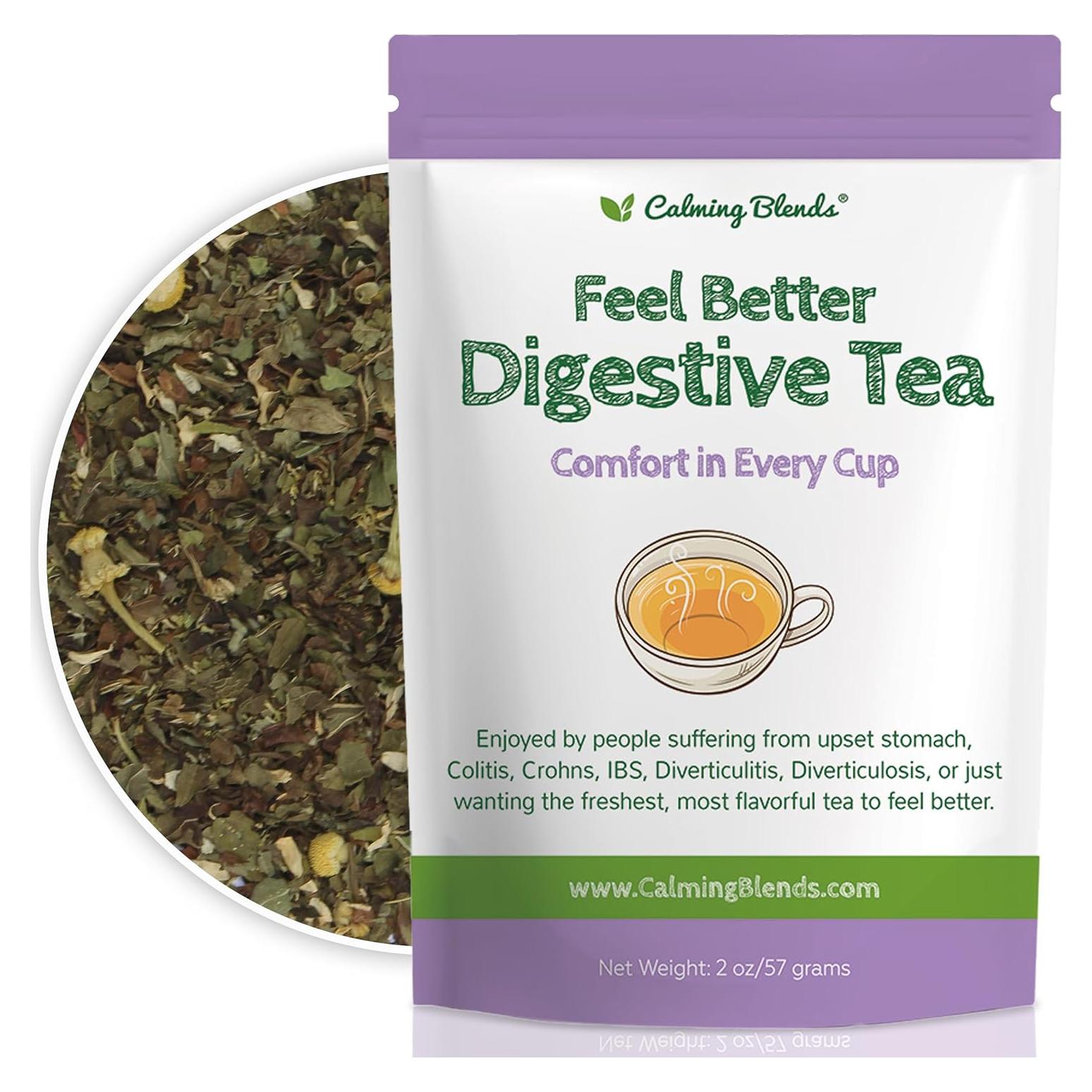 Té Digestivo Sentirse Mejor Mezclas Calmantes 56.7g Orgánico