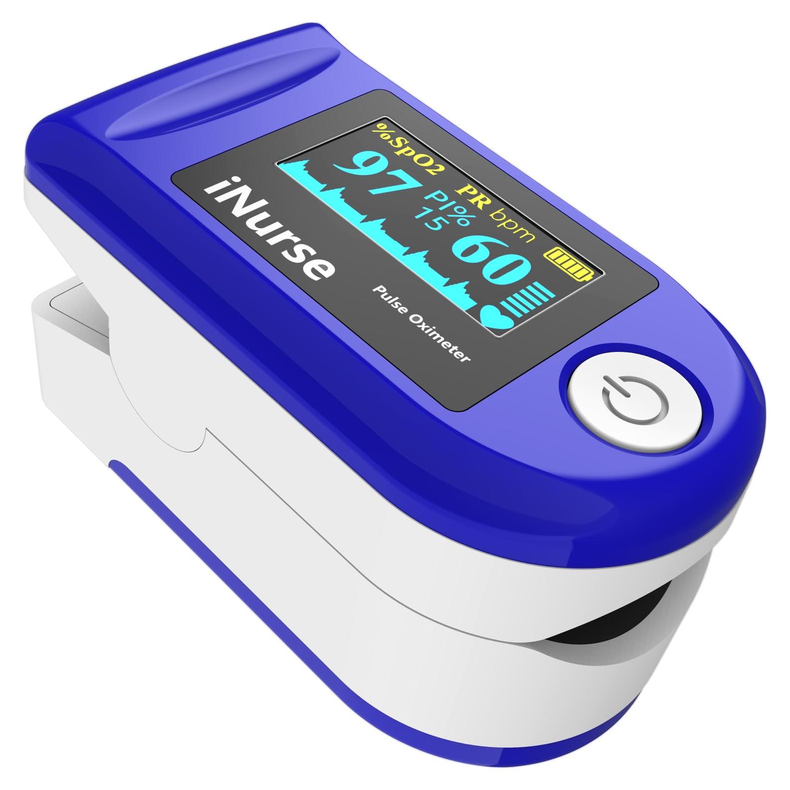 Oxímetro de Pulso Portátil LONGNAN con Pantalla OLED 1.2"