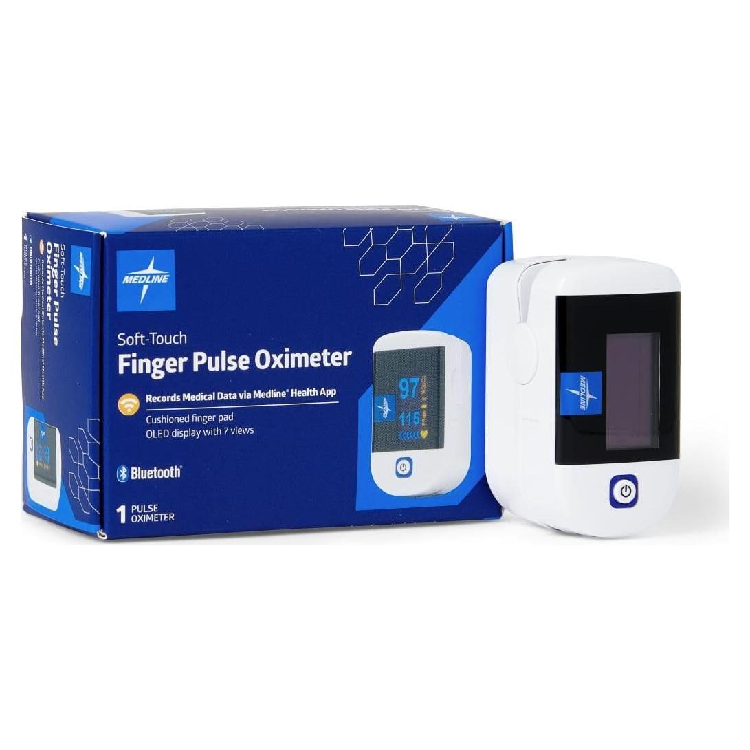 Oxímetro de Pulso Bluetooth Medline HCSM70T con Pantalla OLED