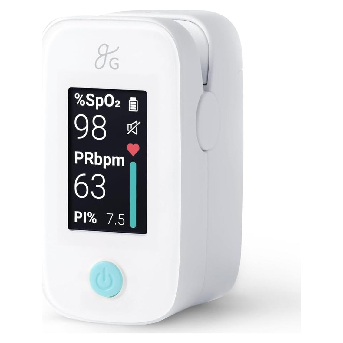 Oxímetro de Pulso Greater Goods, Mide SpO2 y Frecuencia Cardíaca