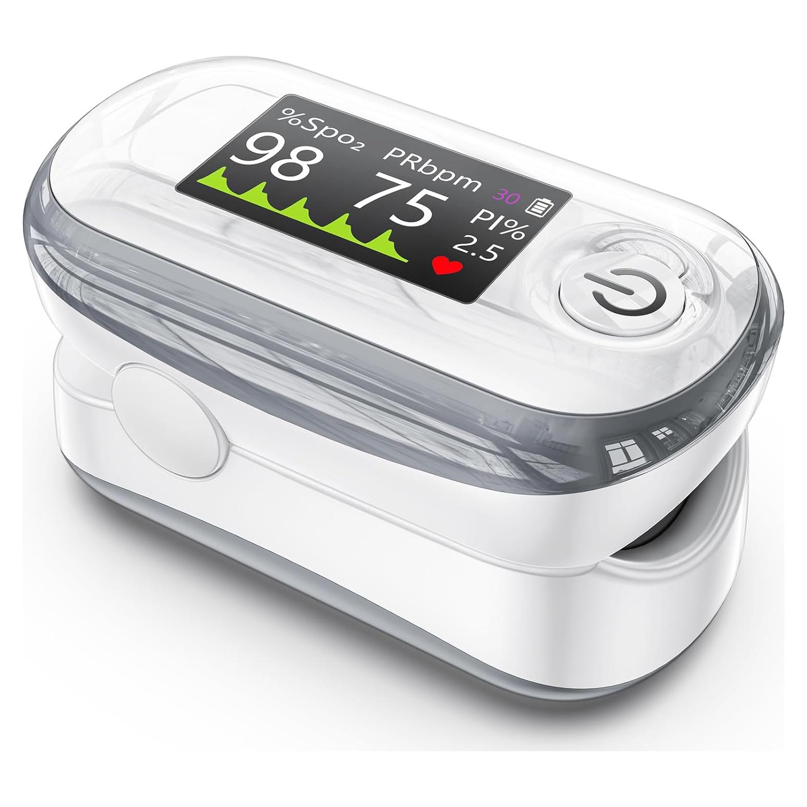 Oxímetro de Pulso Alecaremed YM301 con Pantalla TFT y Memoria