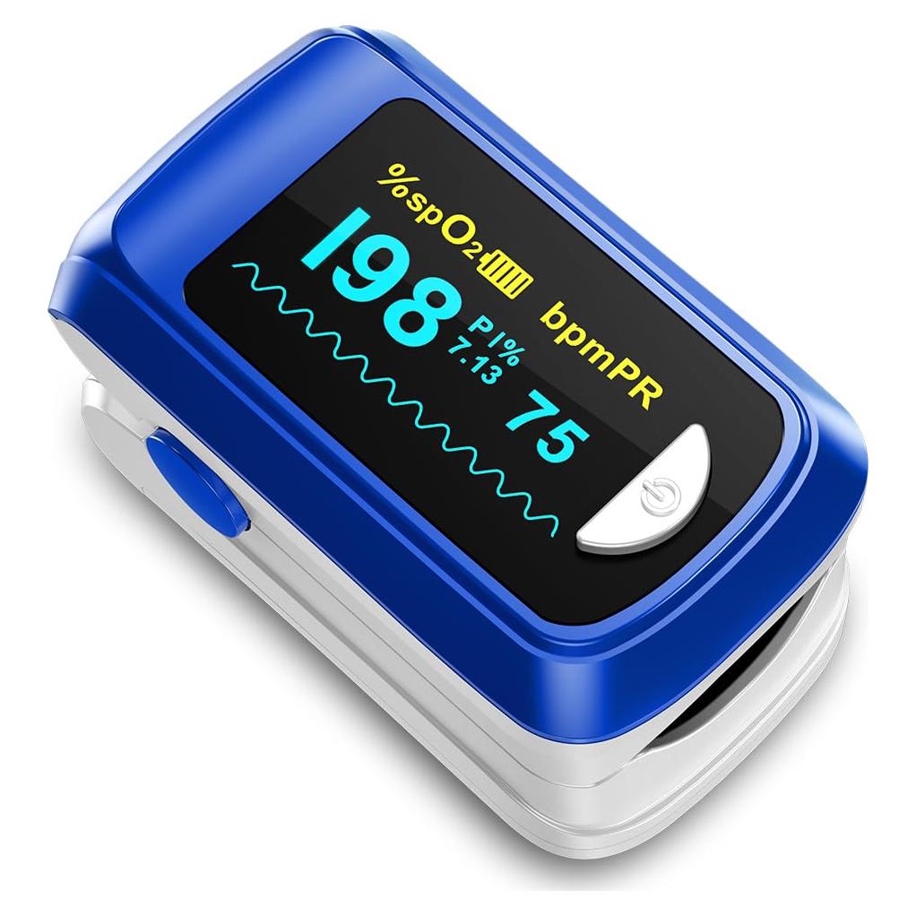 Oxímetro de Pulso MugaTree de Dedo SpO2 y Frecuencia Cardíaca