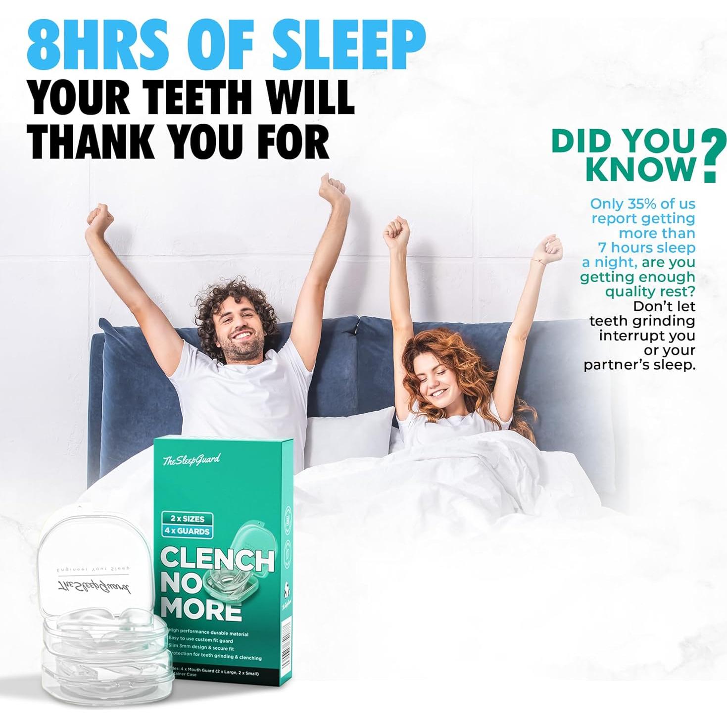 Protector Bucal ClenchNoMore para Bruxismo - Paquete de 4