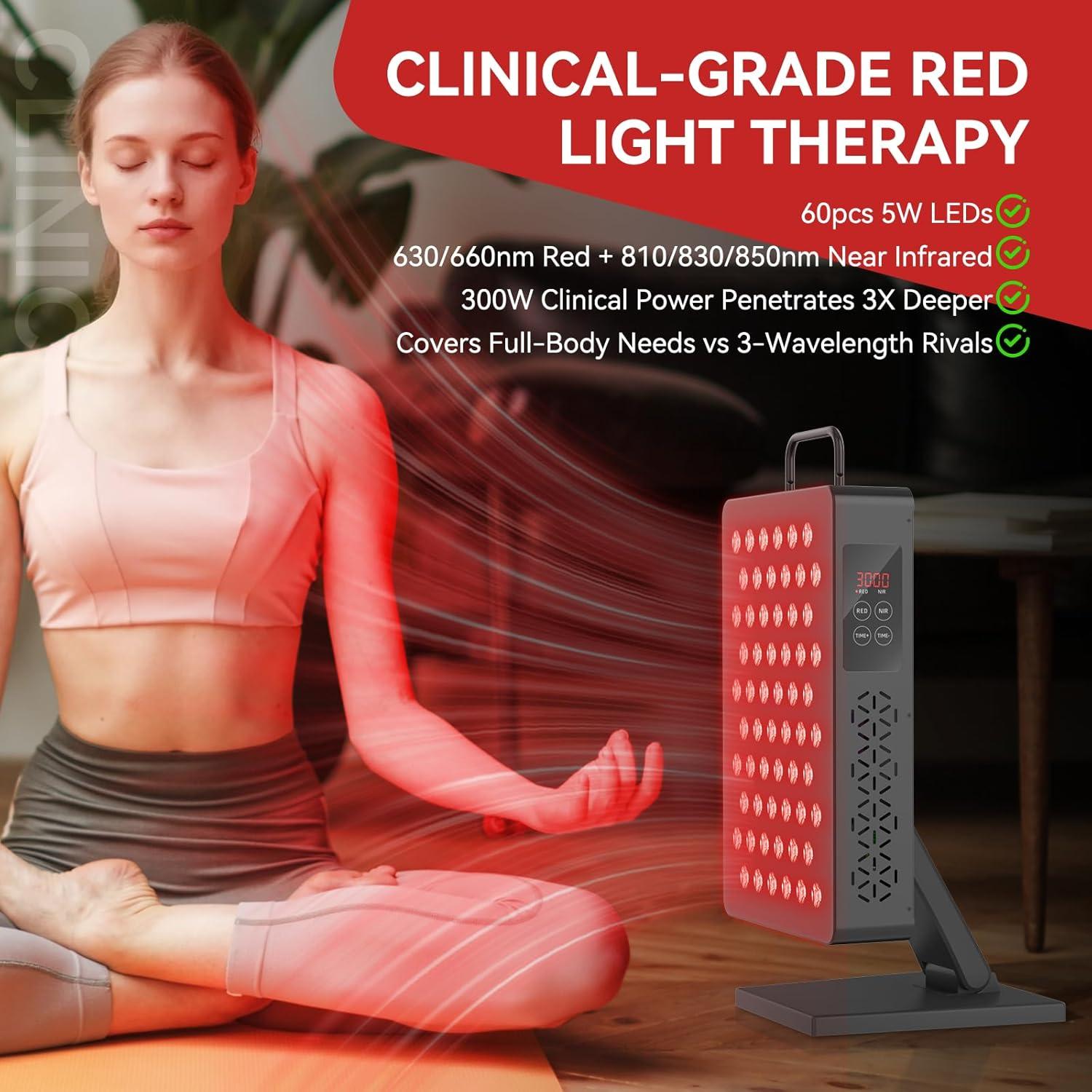 Panel de Terapia de Luz Roja Velicha X300 300W LED Infrarrojo