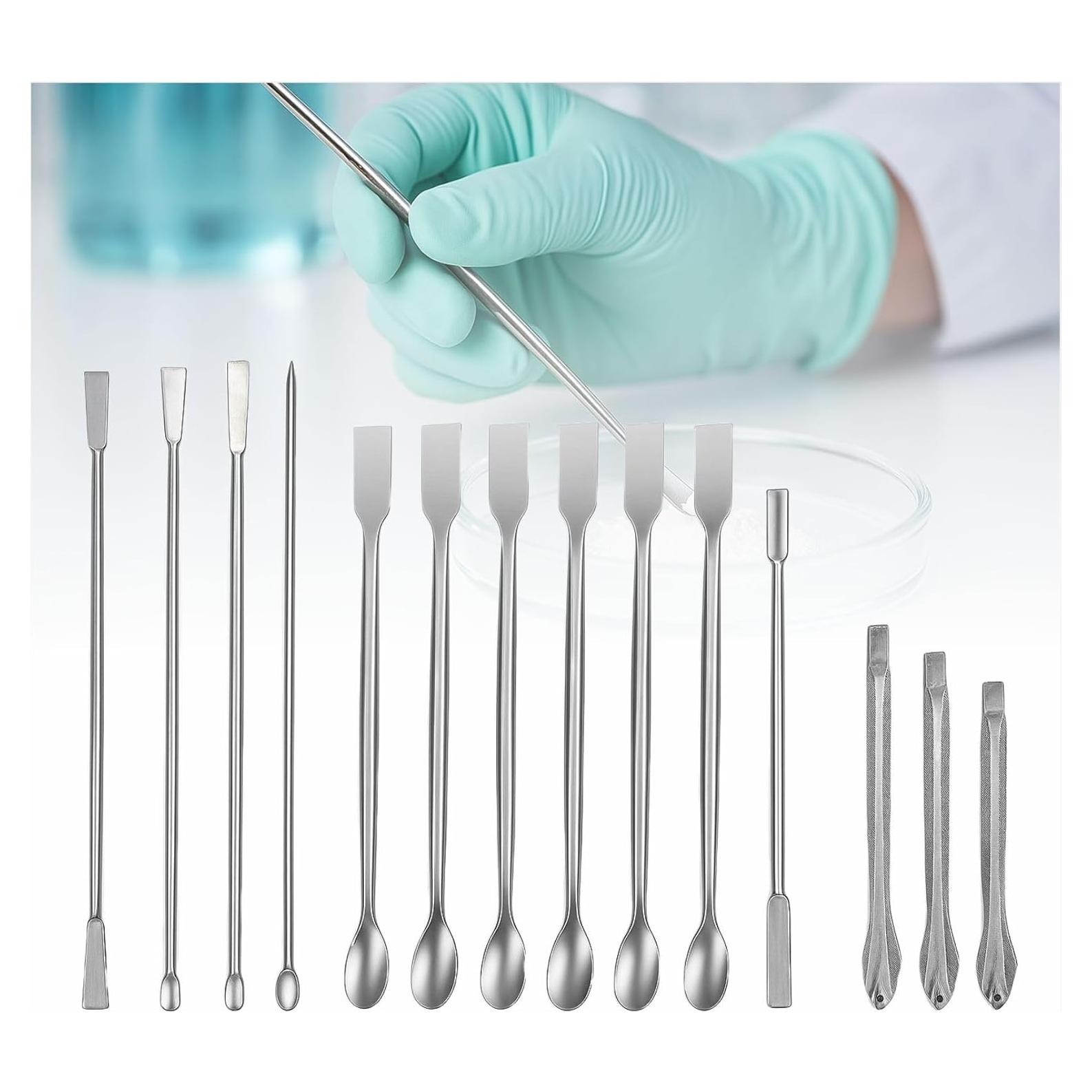 Juego de 13 Espátulas y Cucharas de Acero Inoxidable Bemaxy