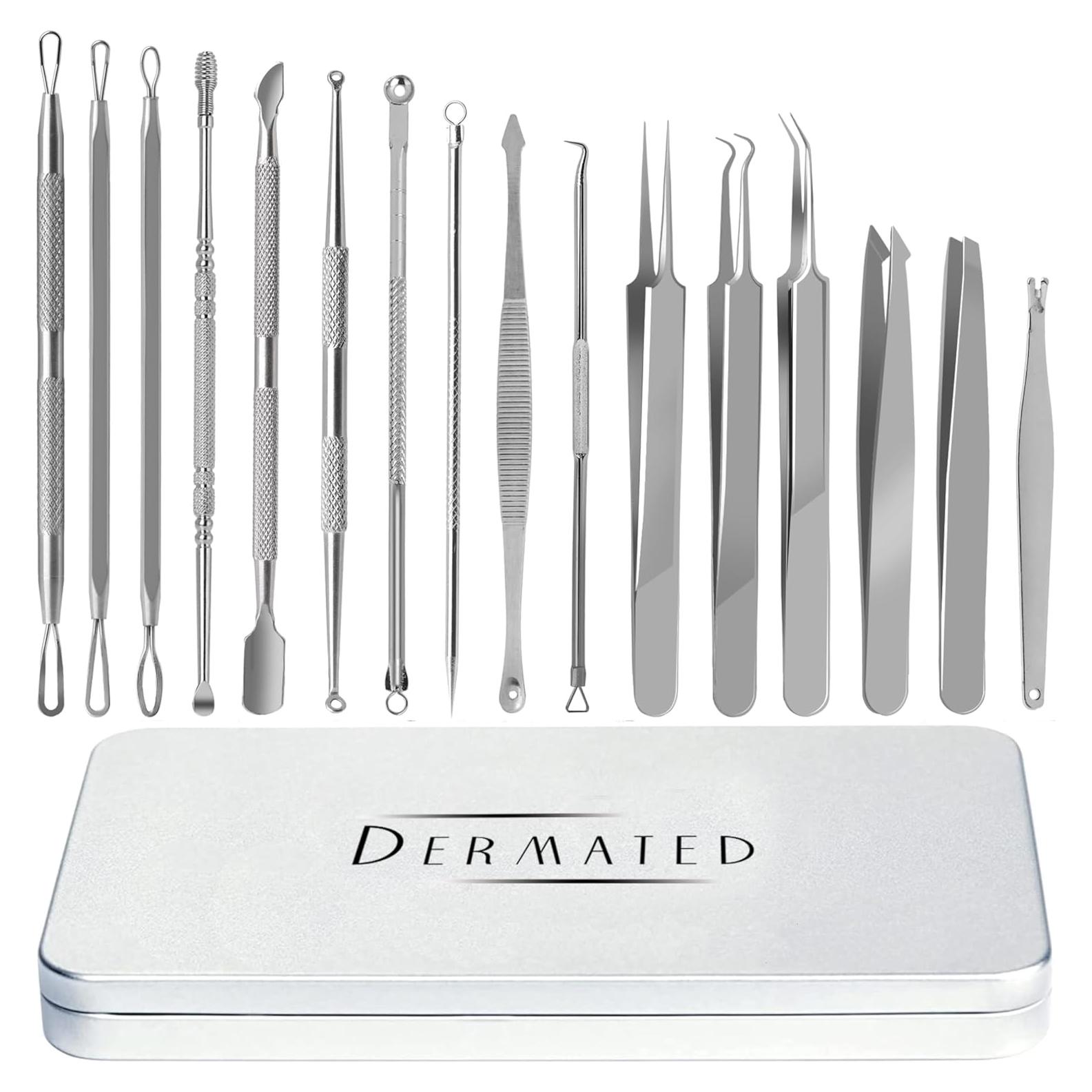 Kit de Herramientas para Remover Puntos Negros Dermated 16 Piezas