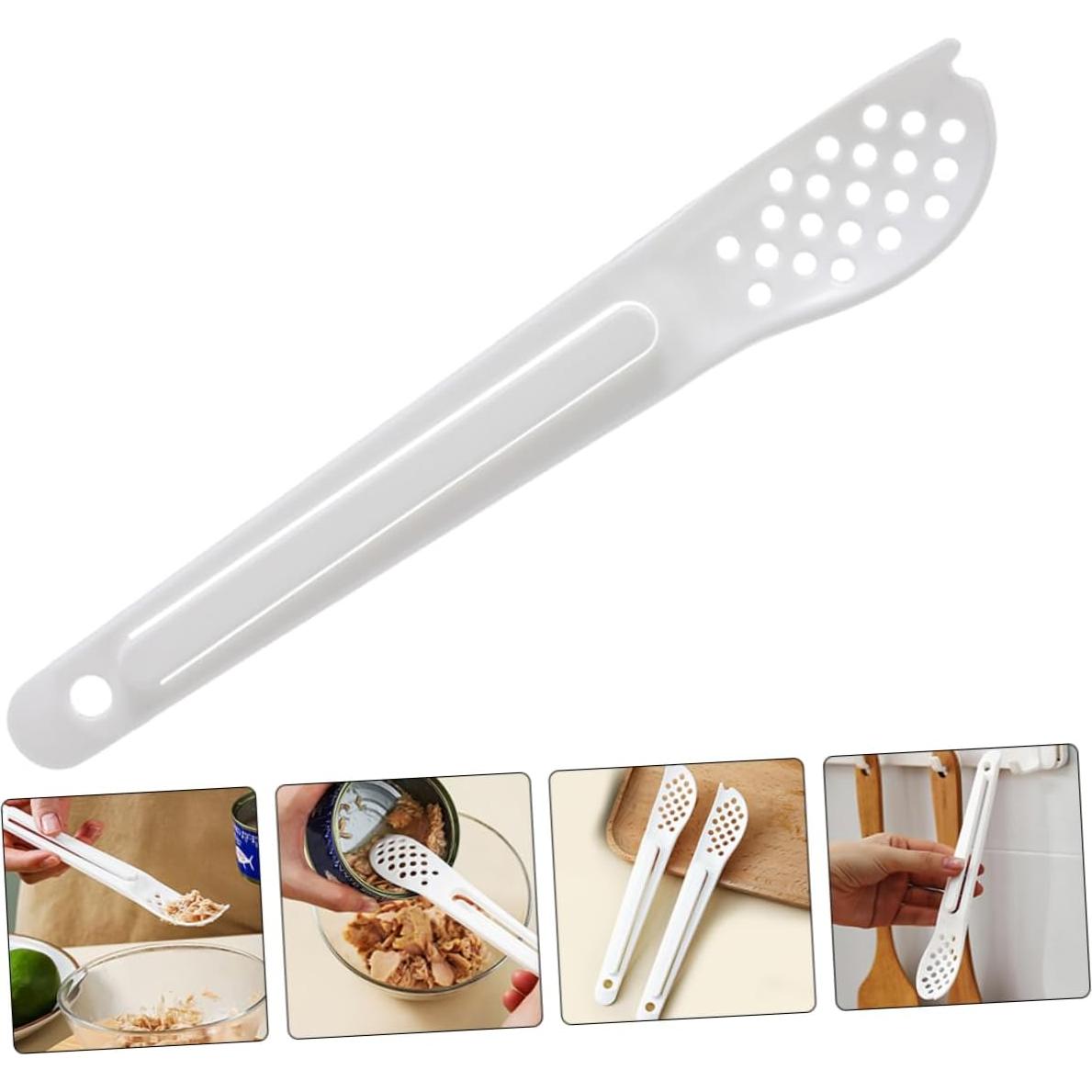 Cucharón Ranurado Ergonomico PRETYZOOM para Conservas 19.5cm