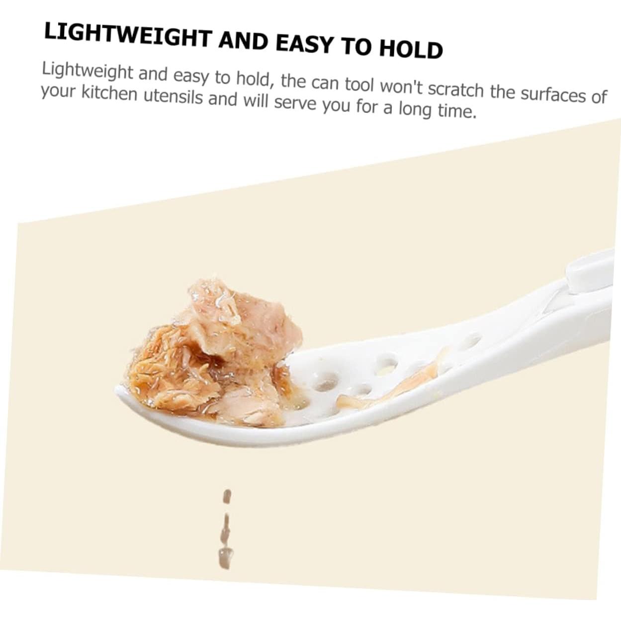 Cucharón Ranurado Ergonomico PRETYZOOM para Conservas 19.5cm