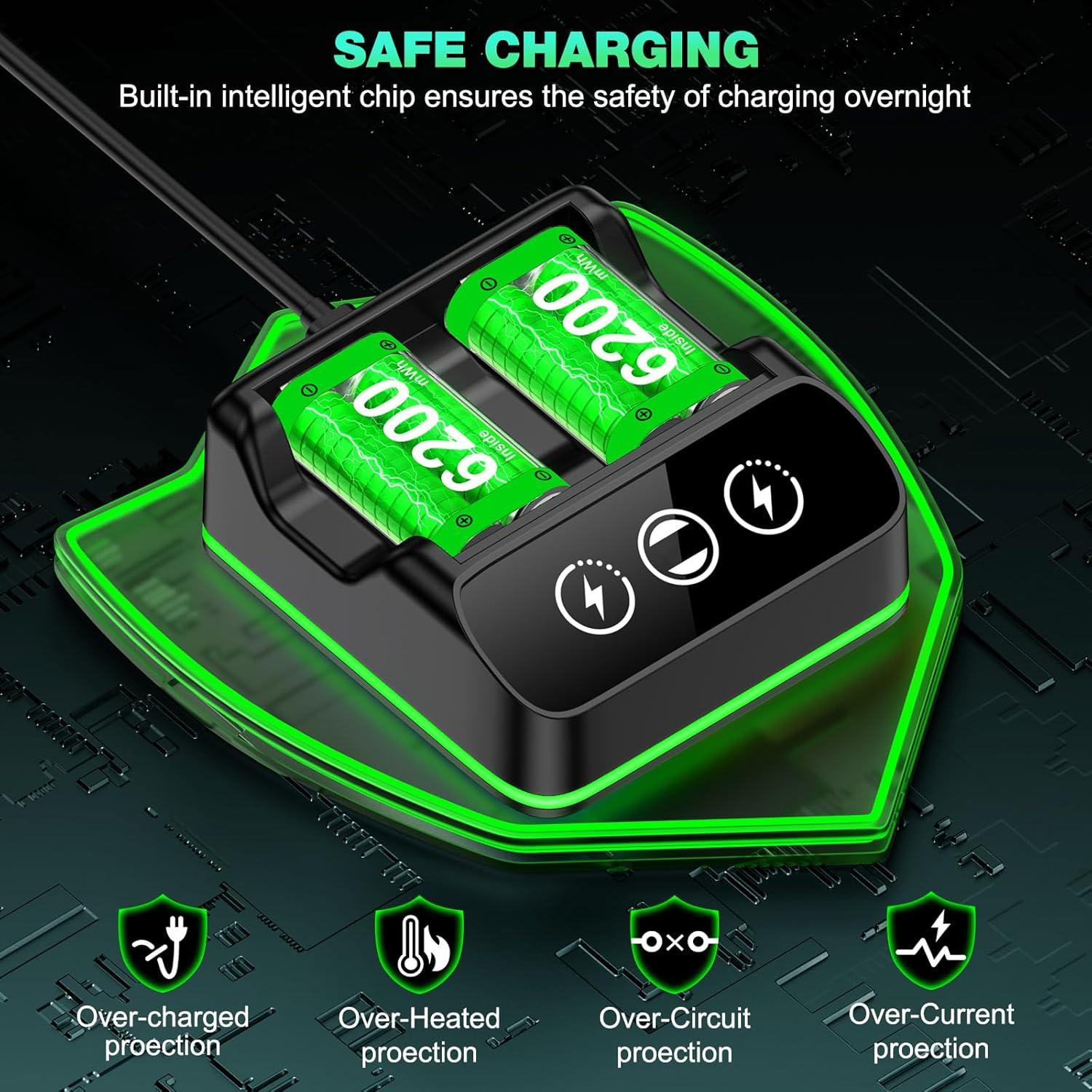 Paquete de Batería Recargable 6200mWh DINOSTRIKE para Xbox