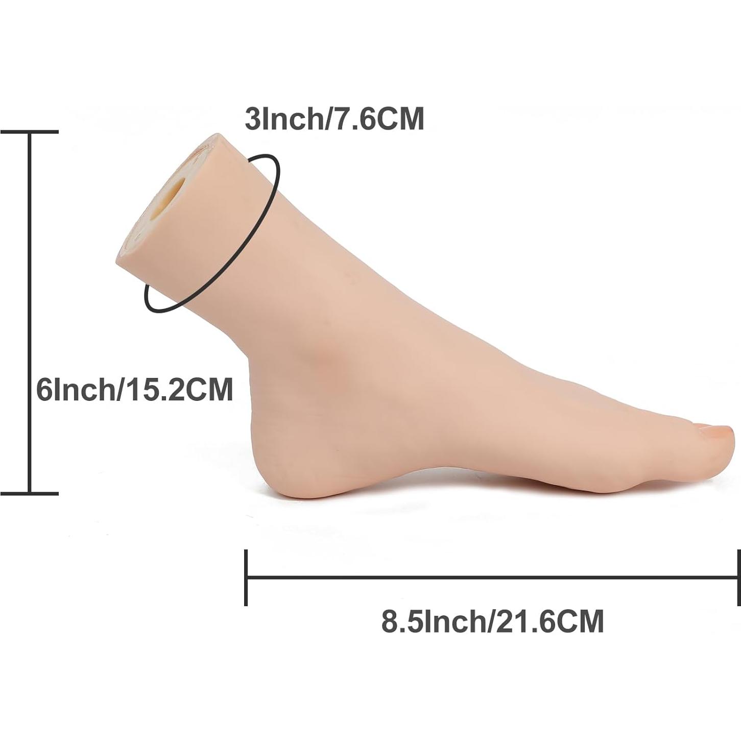 Pie de Práctica DXdixiu Izquierdo Silicona Realista 20.83x16cm