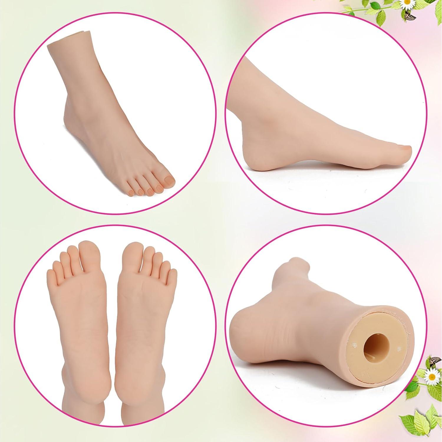 Pie de Práctica DXdixiu Izquierdo Silicona Realista 20.83x16cm