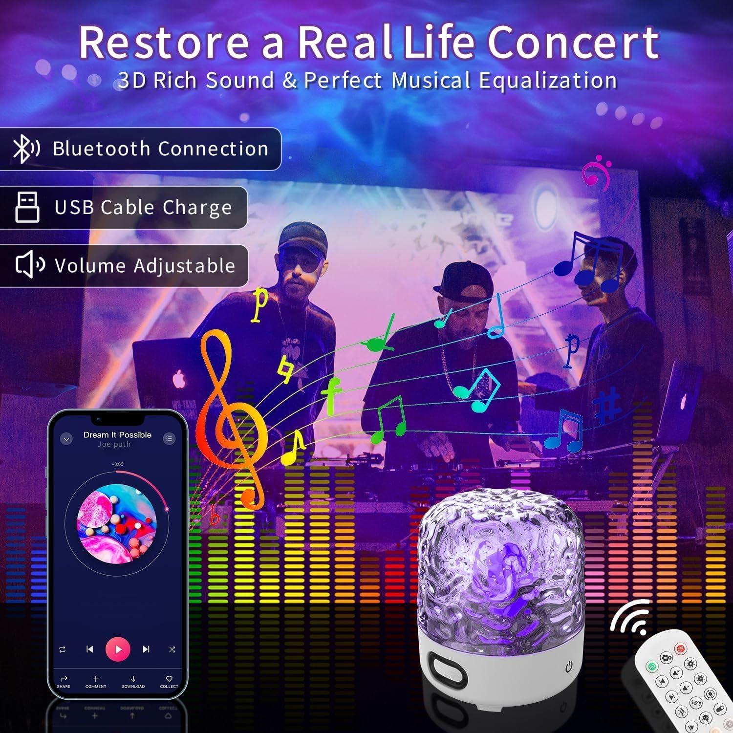 Proyector de Luz Nocturna CHLORANTHUS CY-01 LED Bluetooth