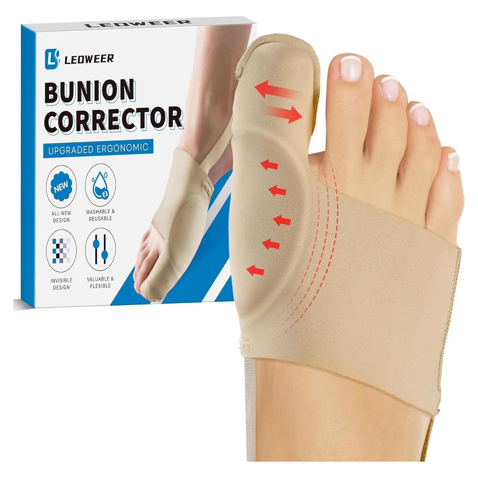 Manga para Juanete LEOWEER - Calcetín Transpirable Ajustable