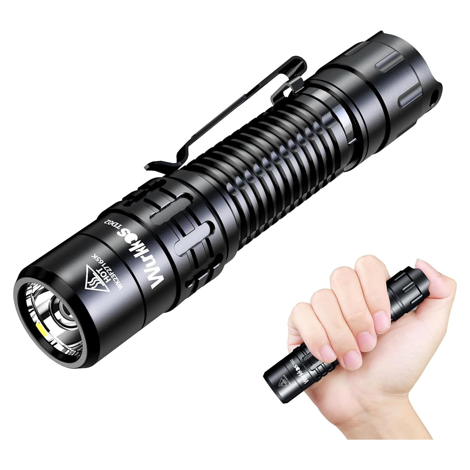 Linterna Táctica Wurkkos TD02 LED 2000 Lúmenes Recargable