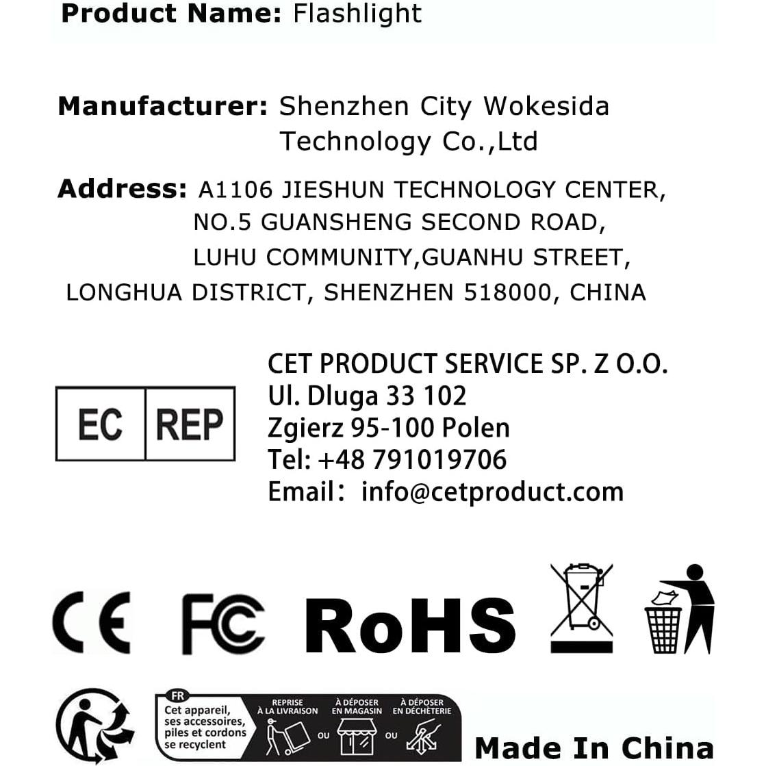 Linterna Táctica Wurkkos TD02 LED 2000 Lúmenes Recargable