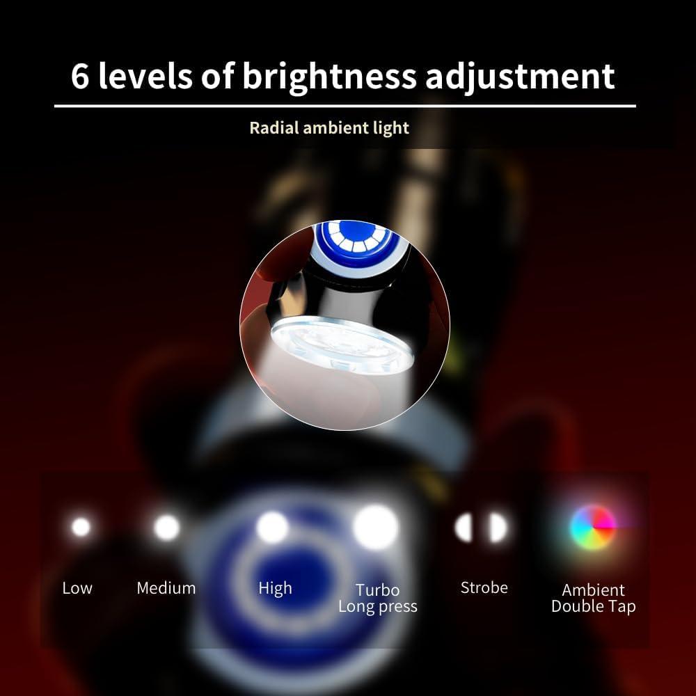 Linterna EDC WARSUN FXXF Recargable 1000 Lúmenes Compacta