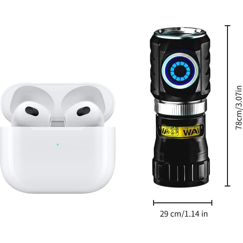 Linterna EDC WARSUN FXXF Recargable 1000 Lúmenes Compacta