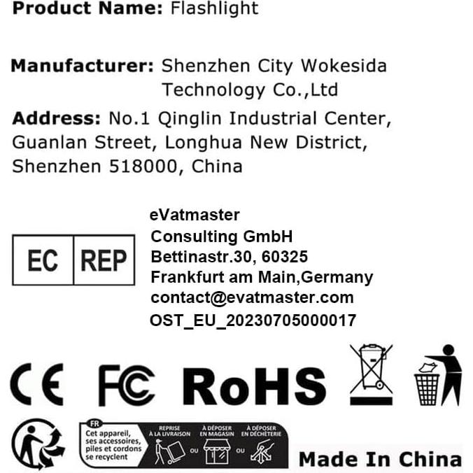 Linterna Wurkkos WK03 1800 Lúmenes LED IP68 Recargable