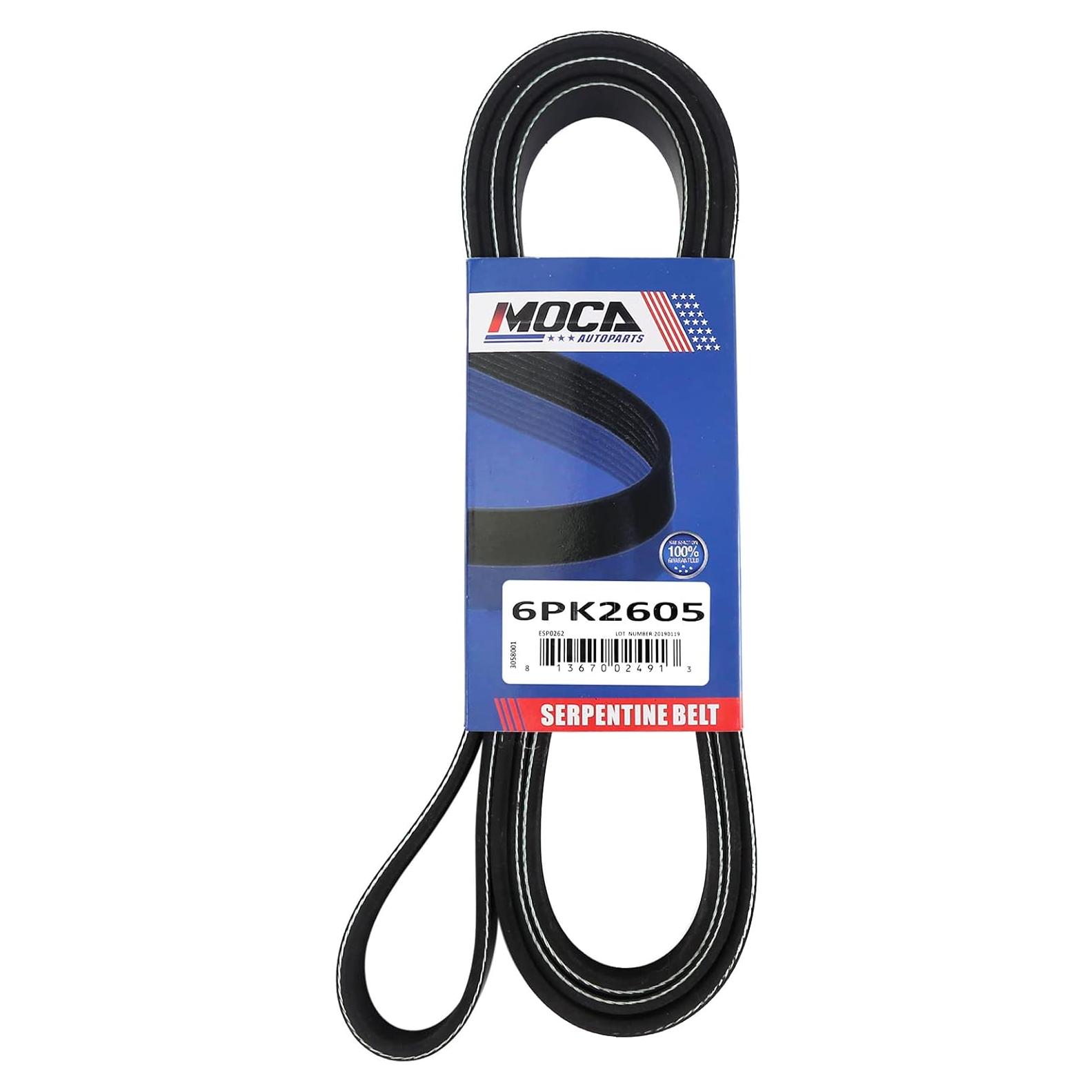 Correa Serpentina MOCA 6PK2605 para Ford F-150 y Lincoln