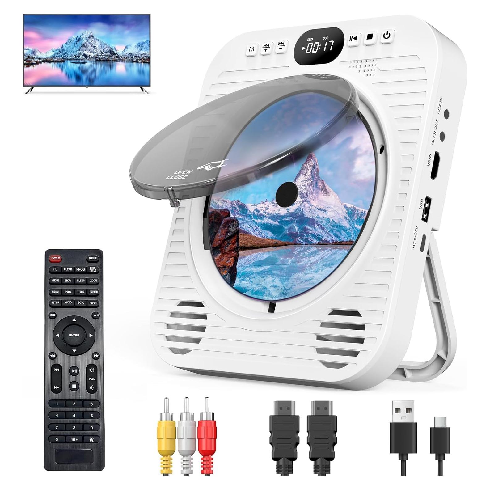 Reproductor de CD/DVD Ceihoit DVD-918 Bluetooth 5.3 1080P