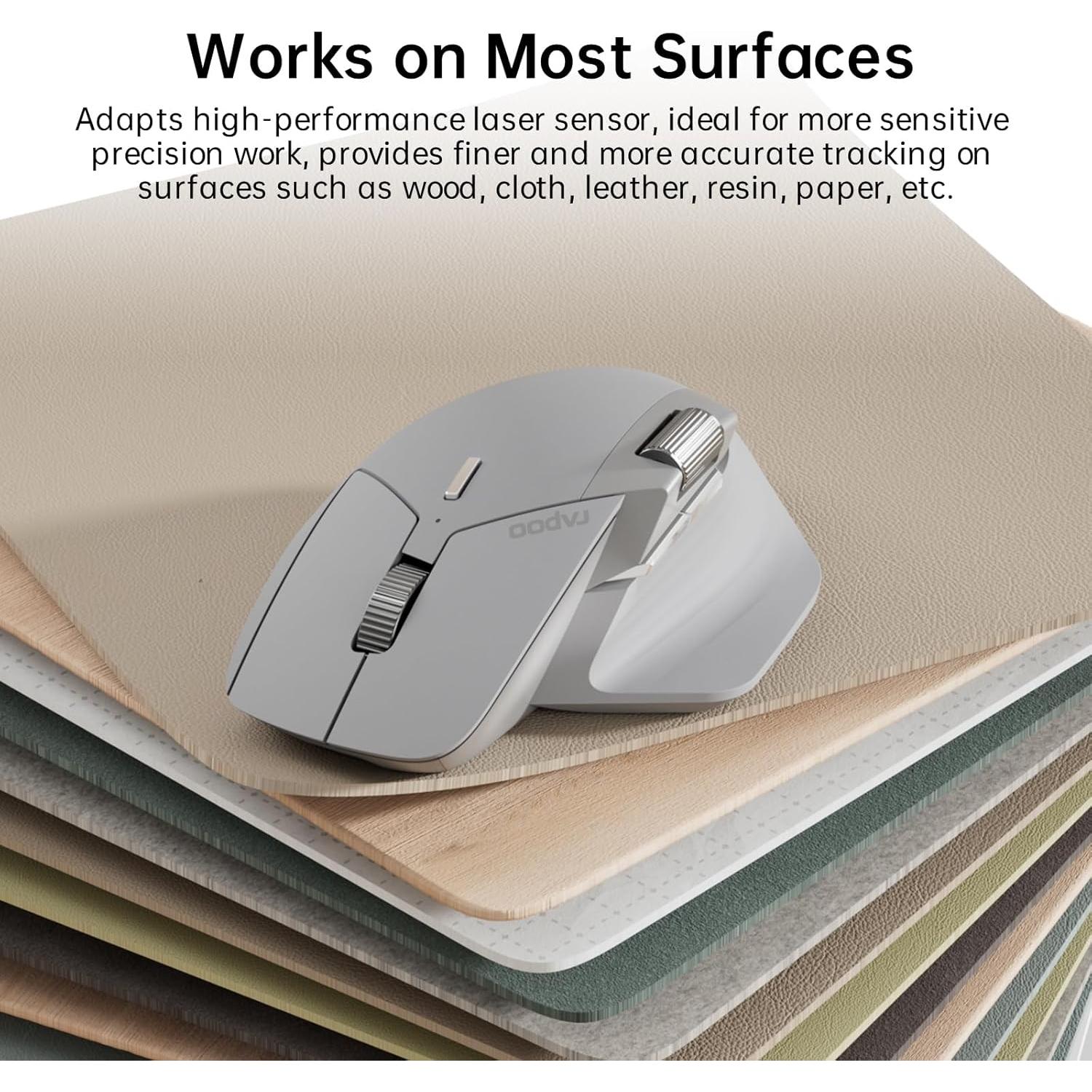 Ratón Inalámbrico Bluetooth Rapoo MT760Mini - Multi-Dispositivo