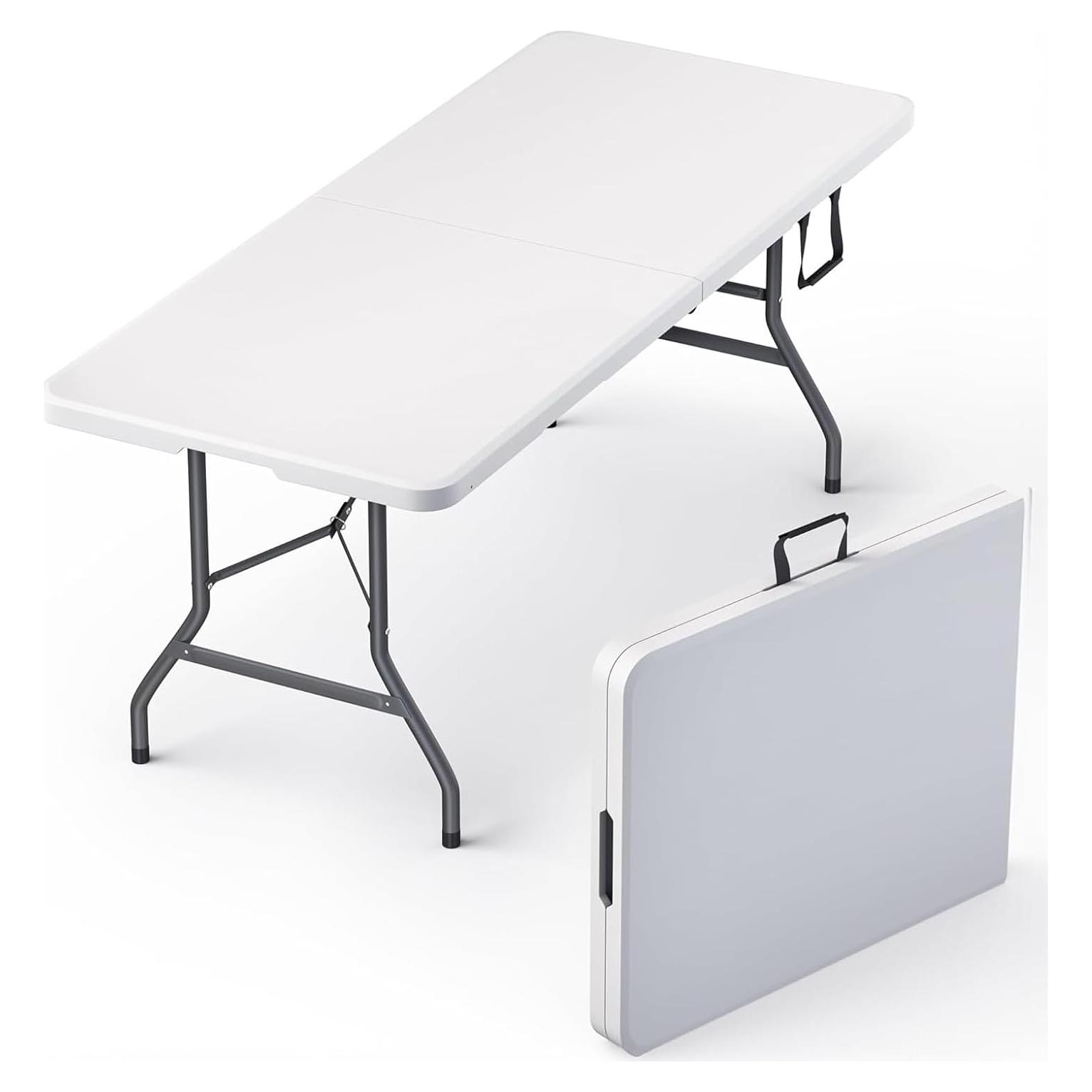 Mesa Plegable 1.83m Our Modern Space Blanca Alta Resistencia