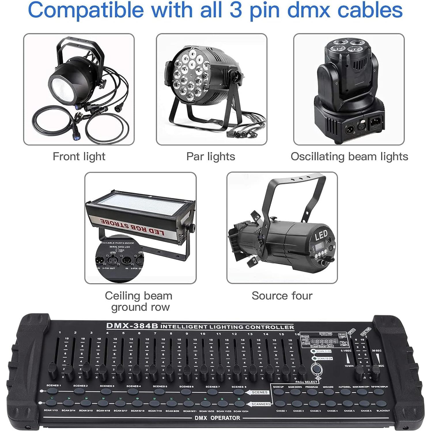 Controlador DMX 384 Canales Holdlamp para Iluminación