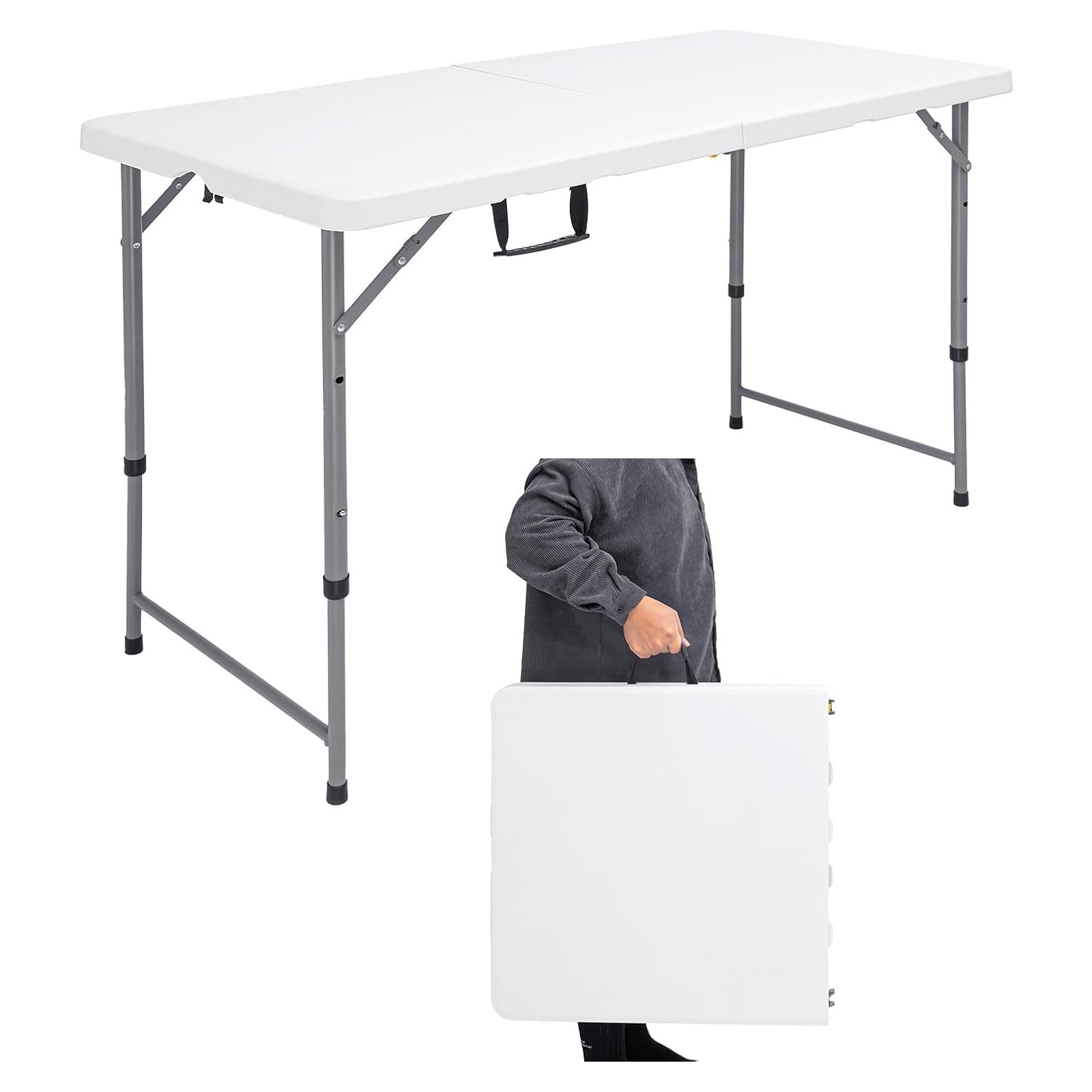 Mesa Plegable Rectangular CHRONELLE 121.92x60.96 cm Ajustable