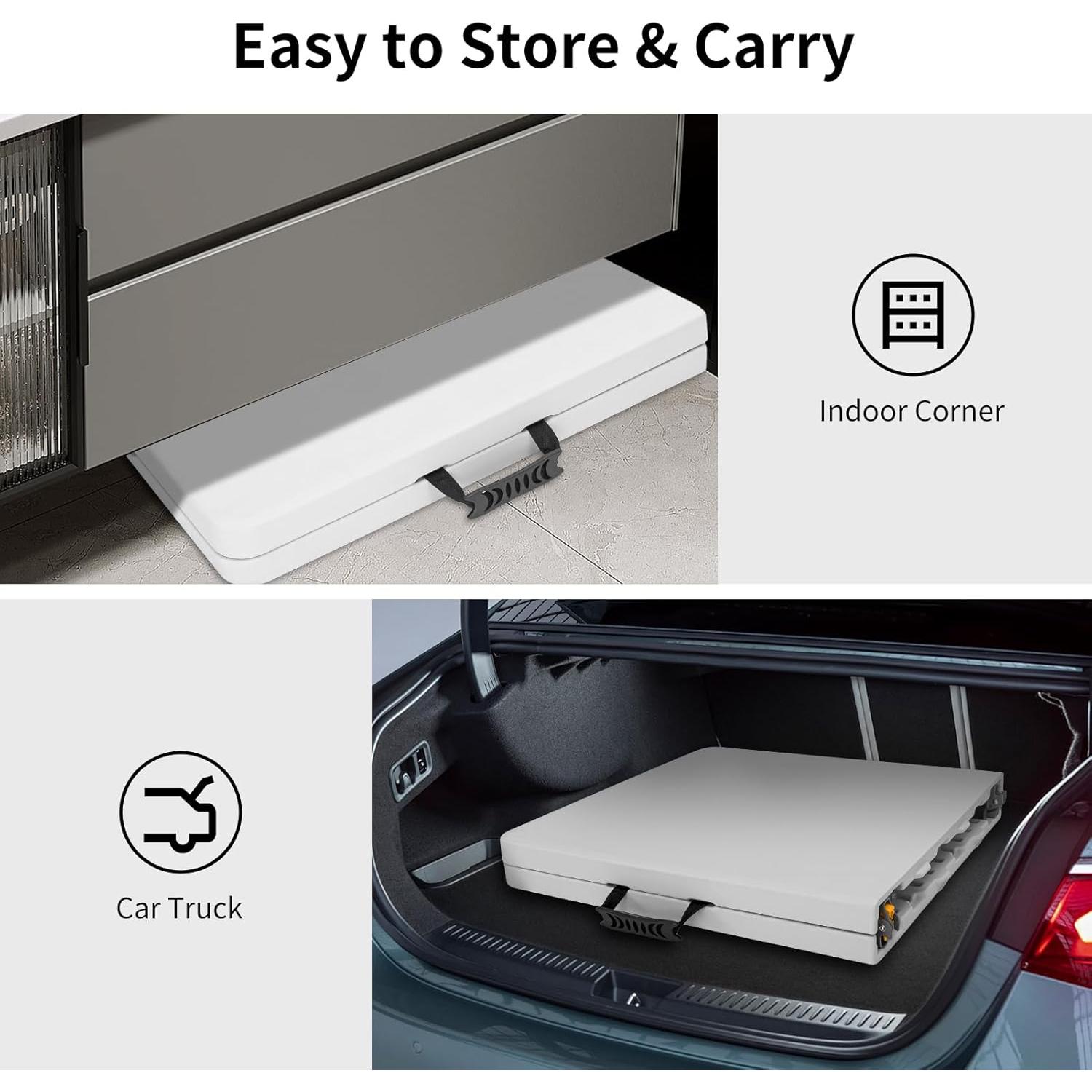 Mesa Plegable Rectangular CHRONELLE 121.92x60.96 cm Ajustable