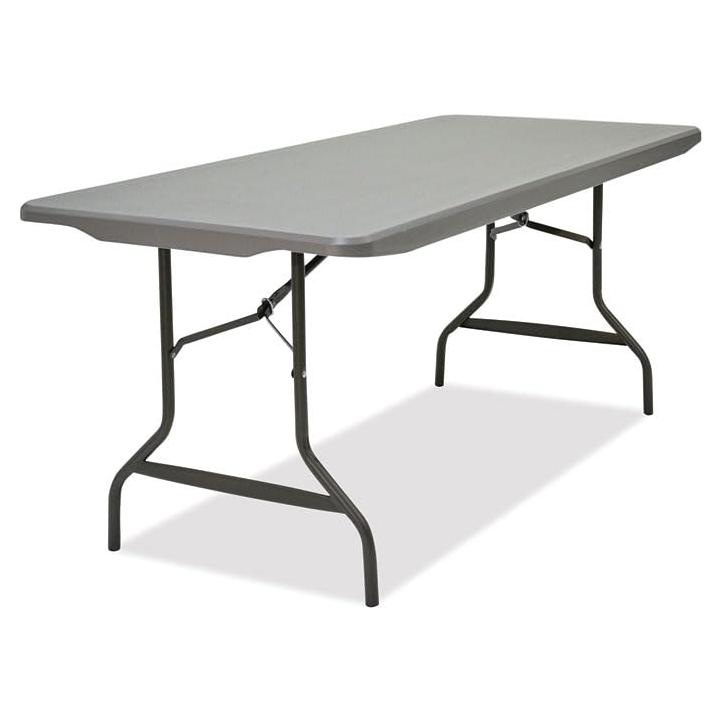 Mesa Plegable Comercial Iceberg 76.2x182.88 cm Carbón