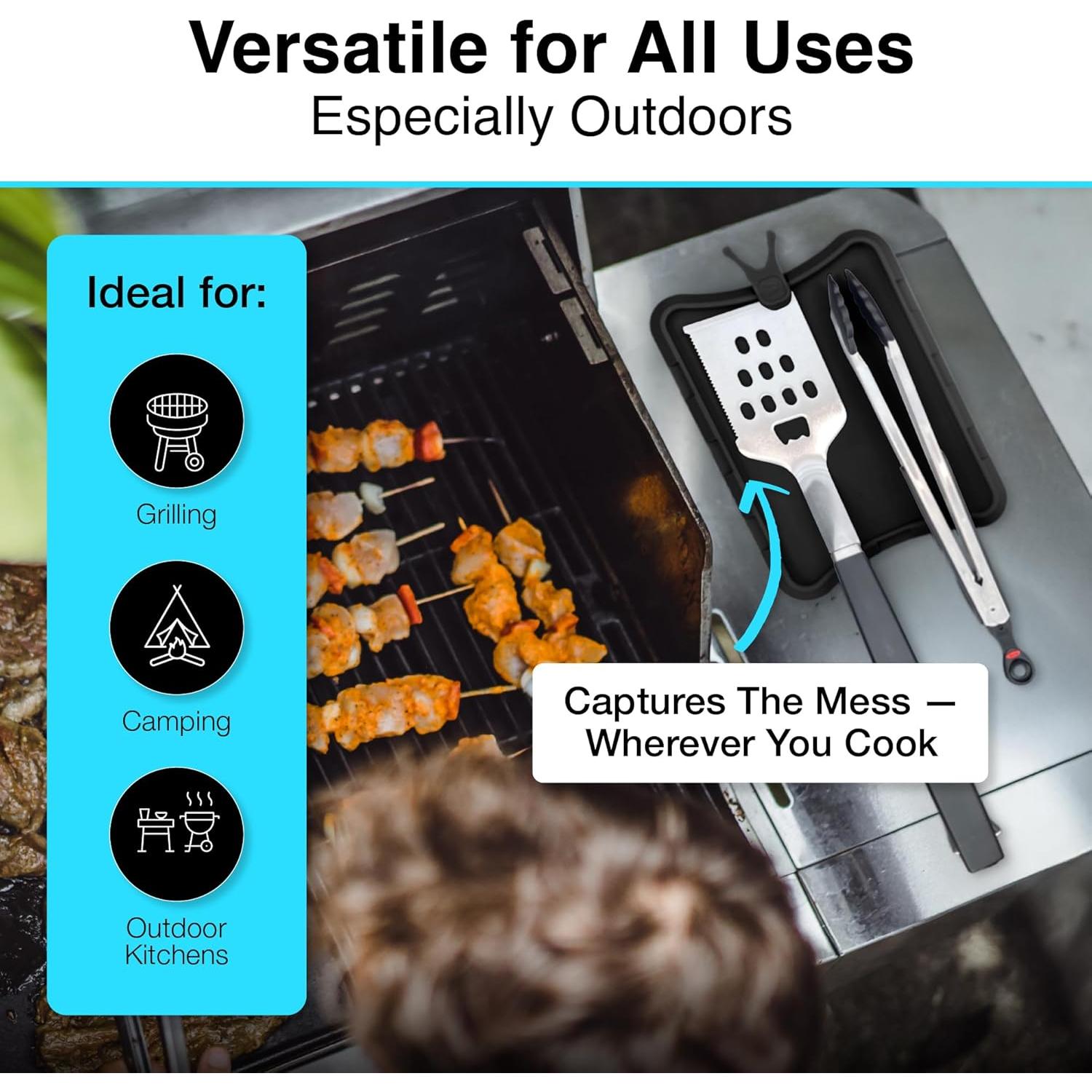 Soporte de Cuchara de Silicona Nottadrip 3 Piezas Negro