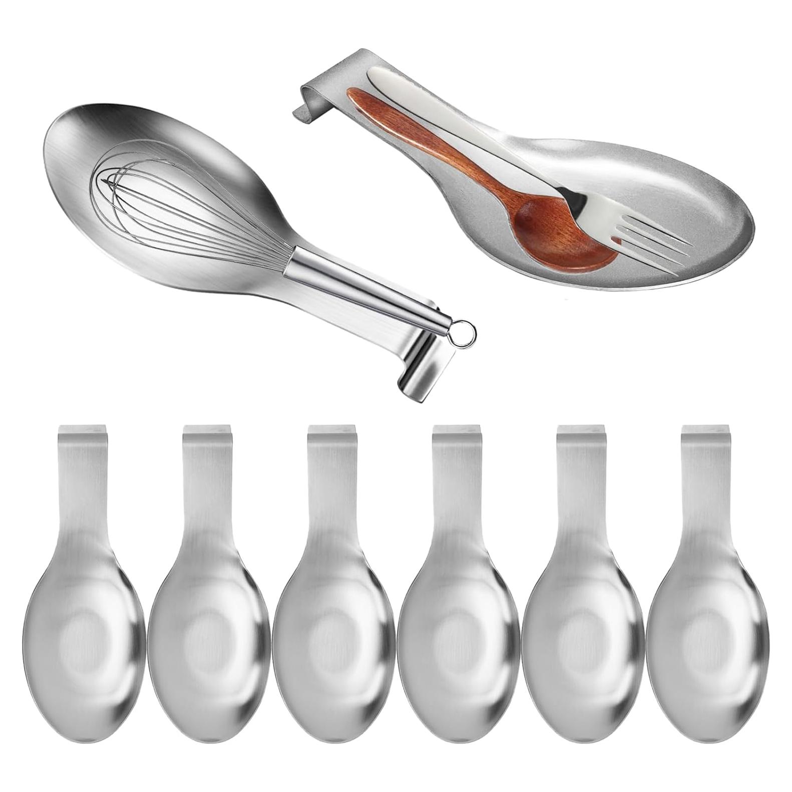 Soporte para Cucharas de Acero Inoxidable GIWOSK - 8 Piezas